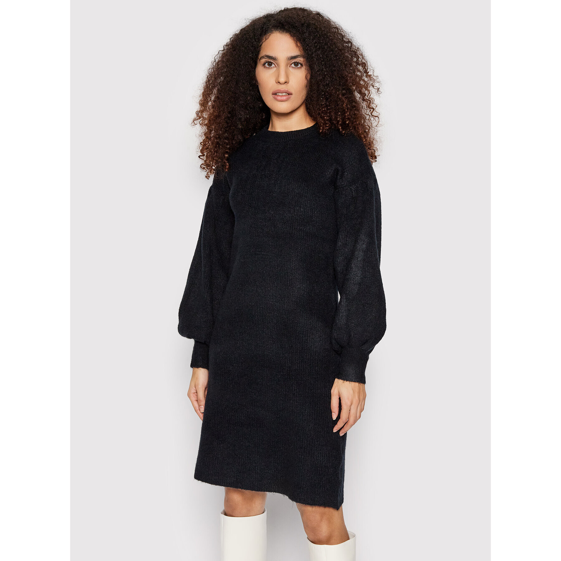 Vero Moda Плетена рокля Filene 10257138 Черен Regular Fit - Pepit.bg