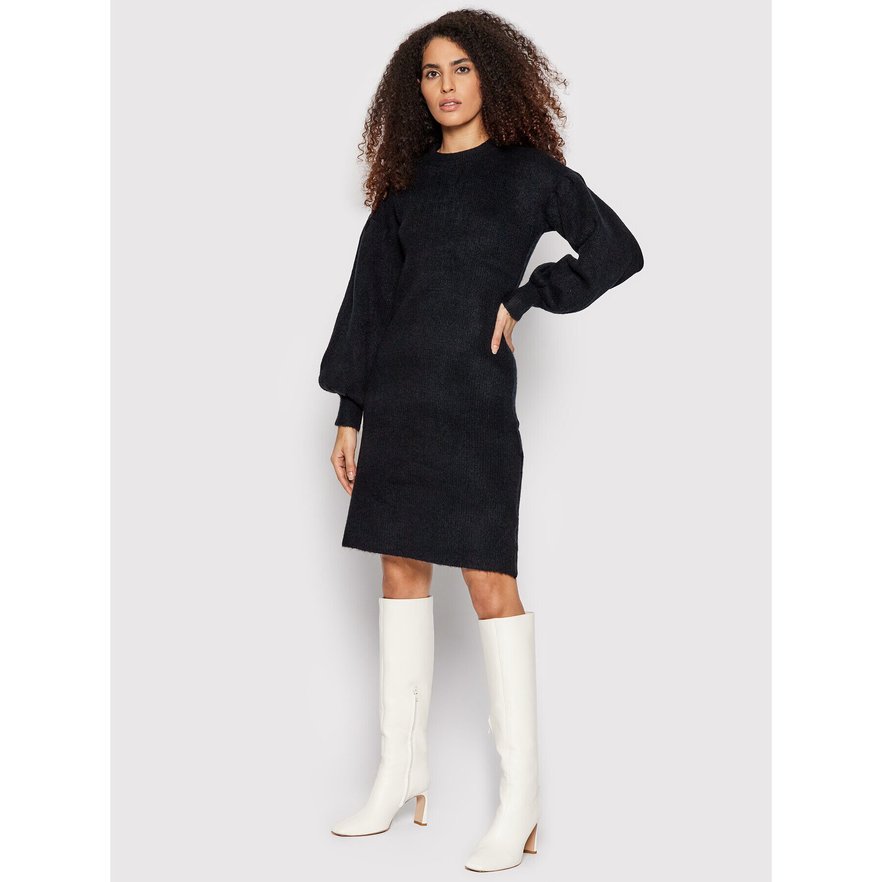 Vero Moda Плетена рокля Filene 10257138 Черен Regular Fit - Pepit.bg