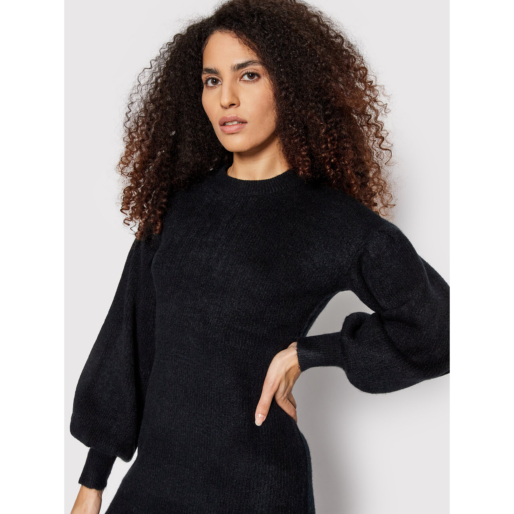 Vero Moda Плетена рокля Filene 10257138 Черен Regular Fit - Pepit.bg