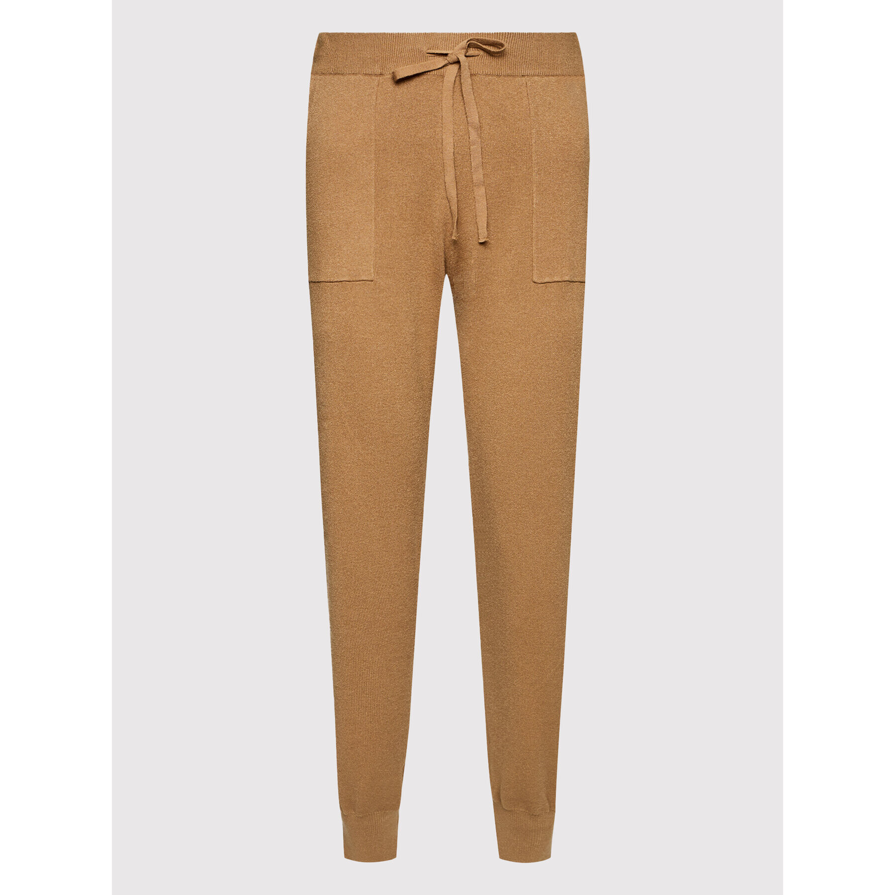 Vero Moda Плетени панталони Nancy 10260593 Кафяв Regular Fit - Pepit.bg