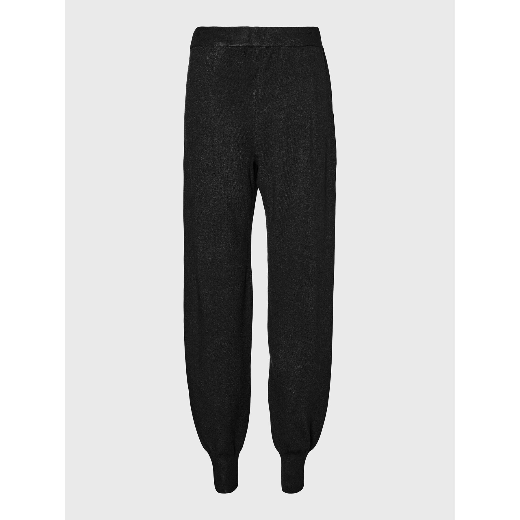 Vero Moda Плетени панталони Nancy 10270495 Черен Regular Fit - Pepit.bg
