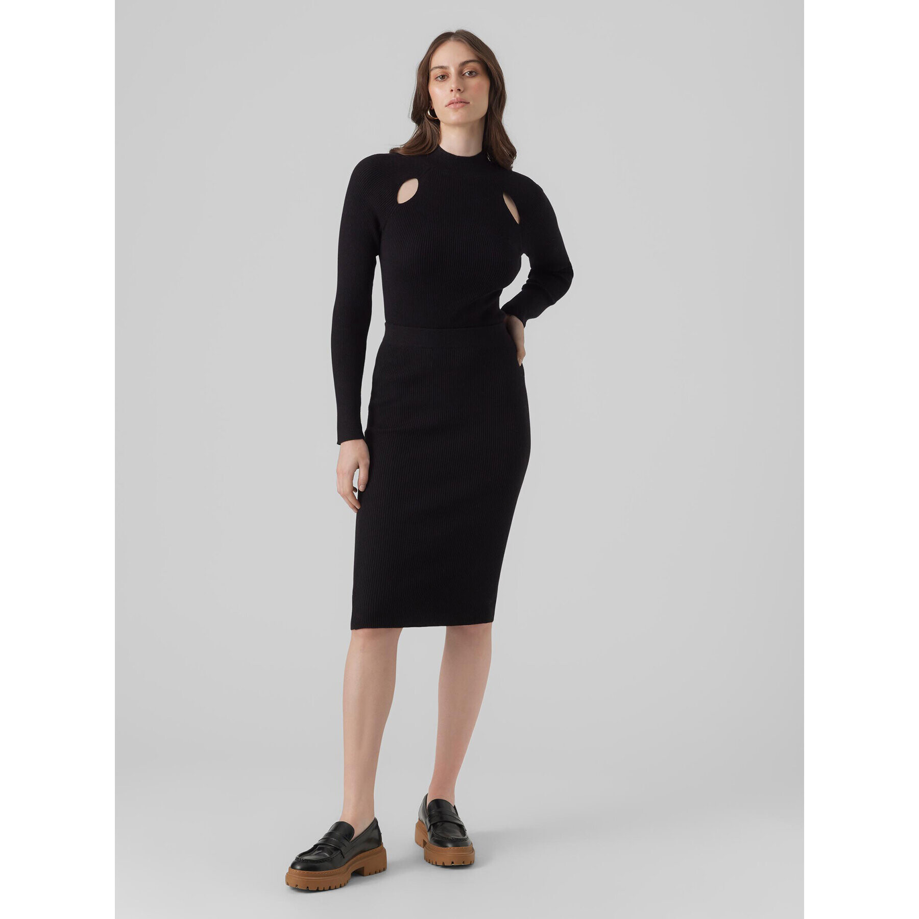 Vero Moda Пола тип молив 10290677 Черен Slim Fit - Pepit.bg