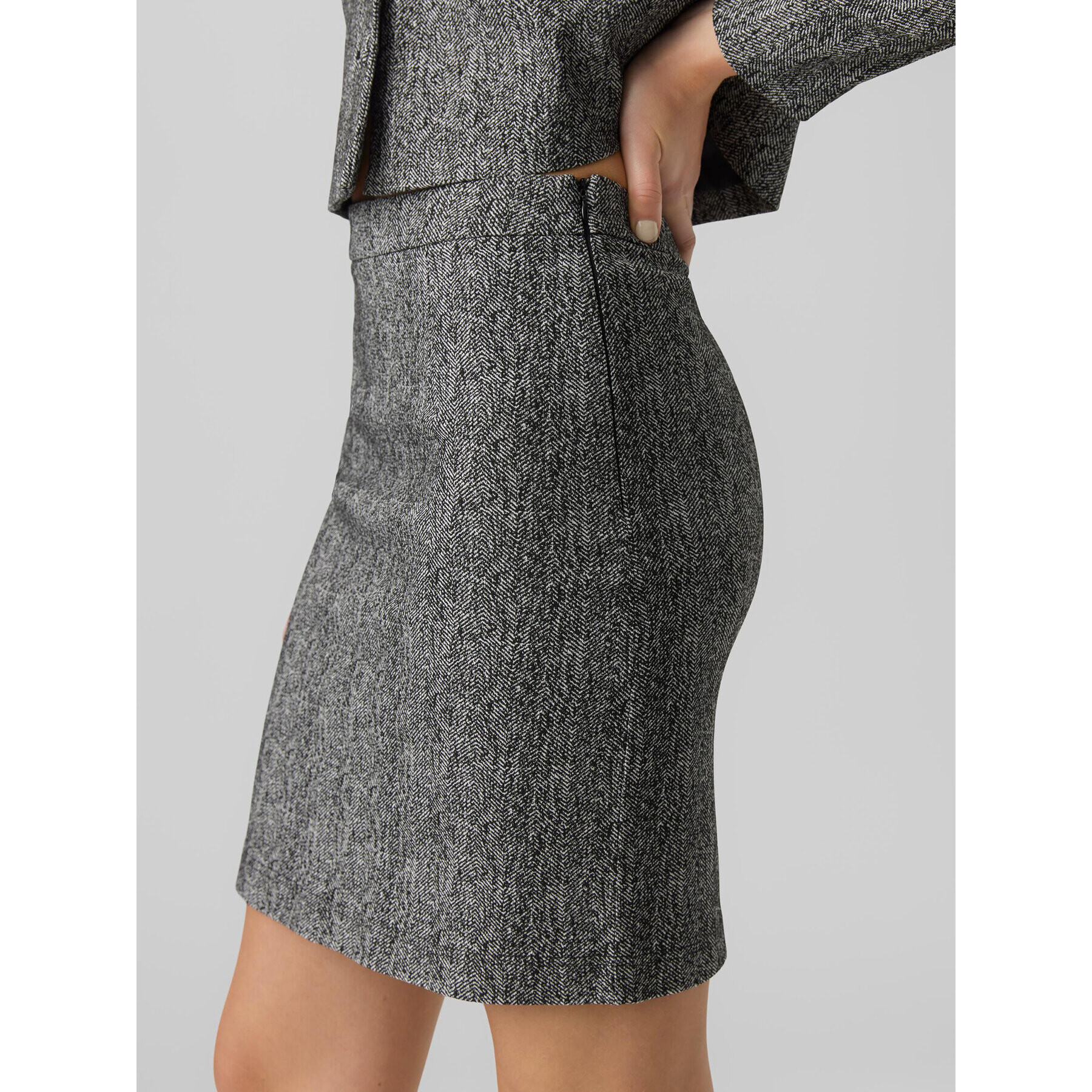 Vero Moda Пола тип молив 10294374 Сив Slim Fit - Pepit.bg