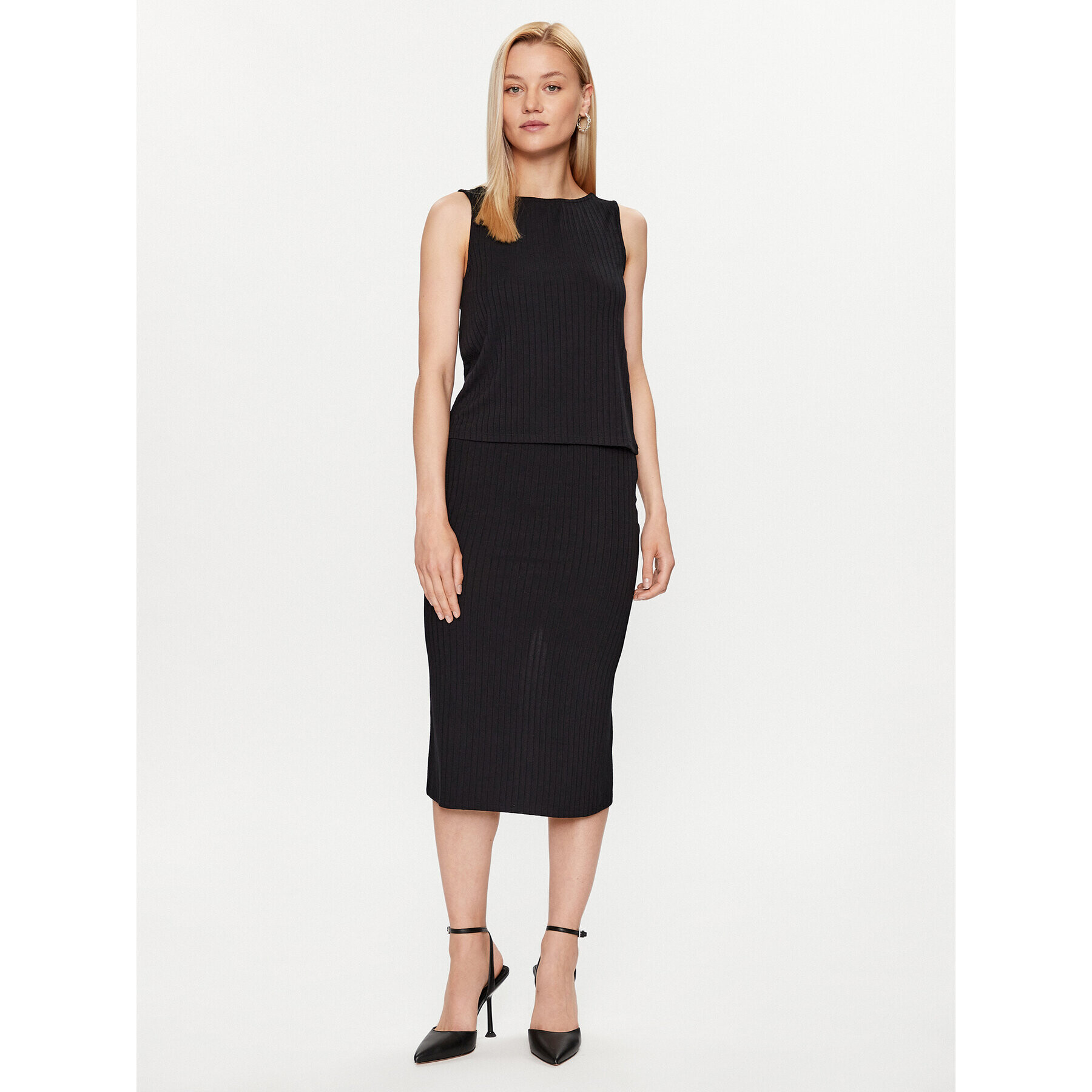 Vero Moda Пола тип молив 10297682 Черен Slim Fit - Pepit.bg