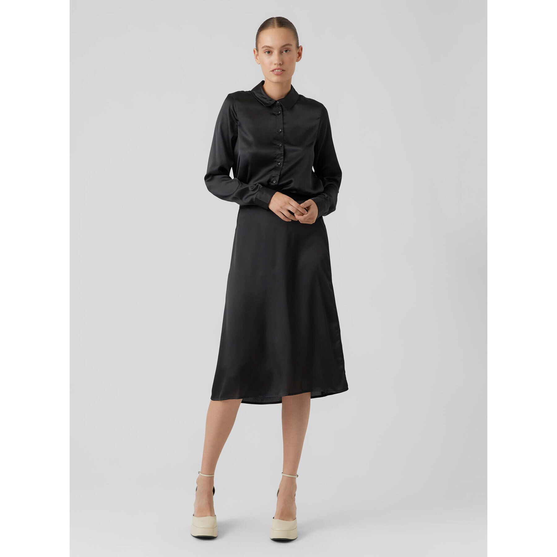 Vero Moda Пола тип трапец Noa 10274397 Черен Regular Fit - Pepit.bg