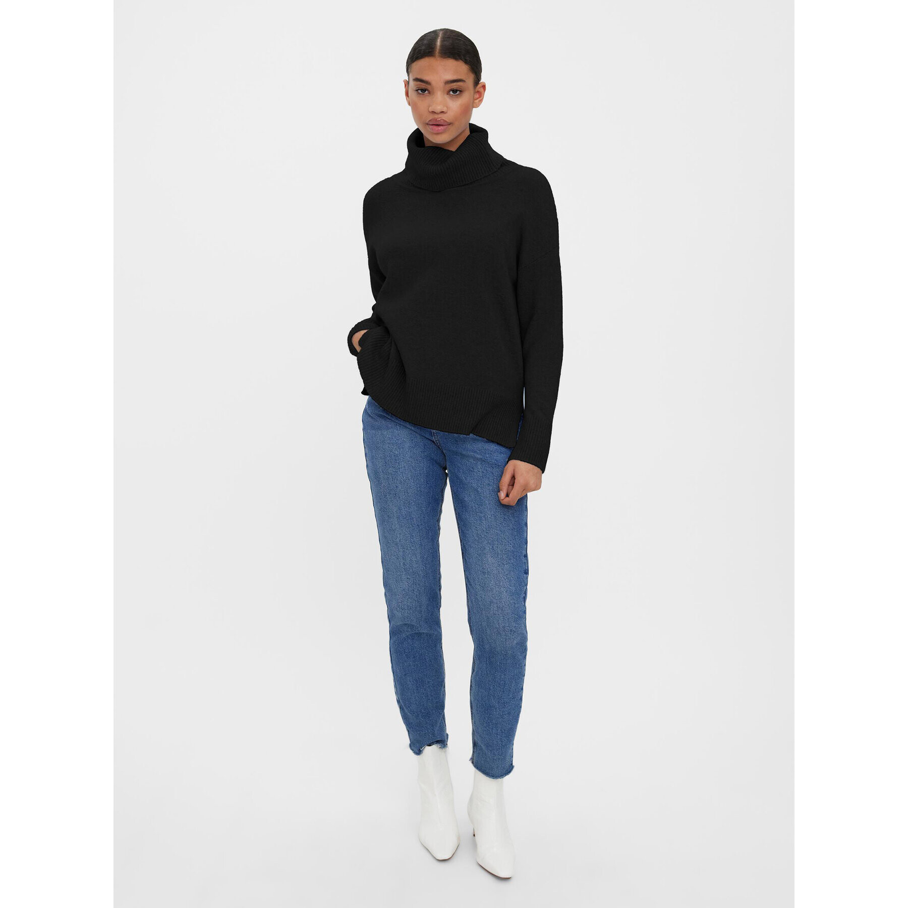 Vero Moda Поло 10231324 Черен Regular Fit - Pepit.bg