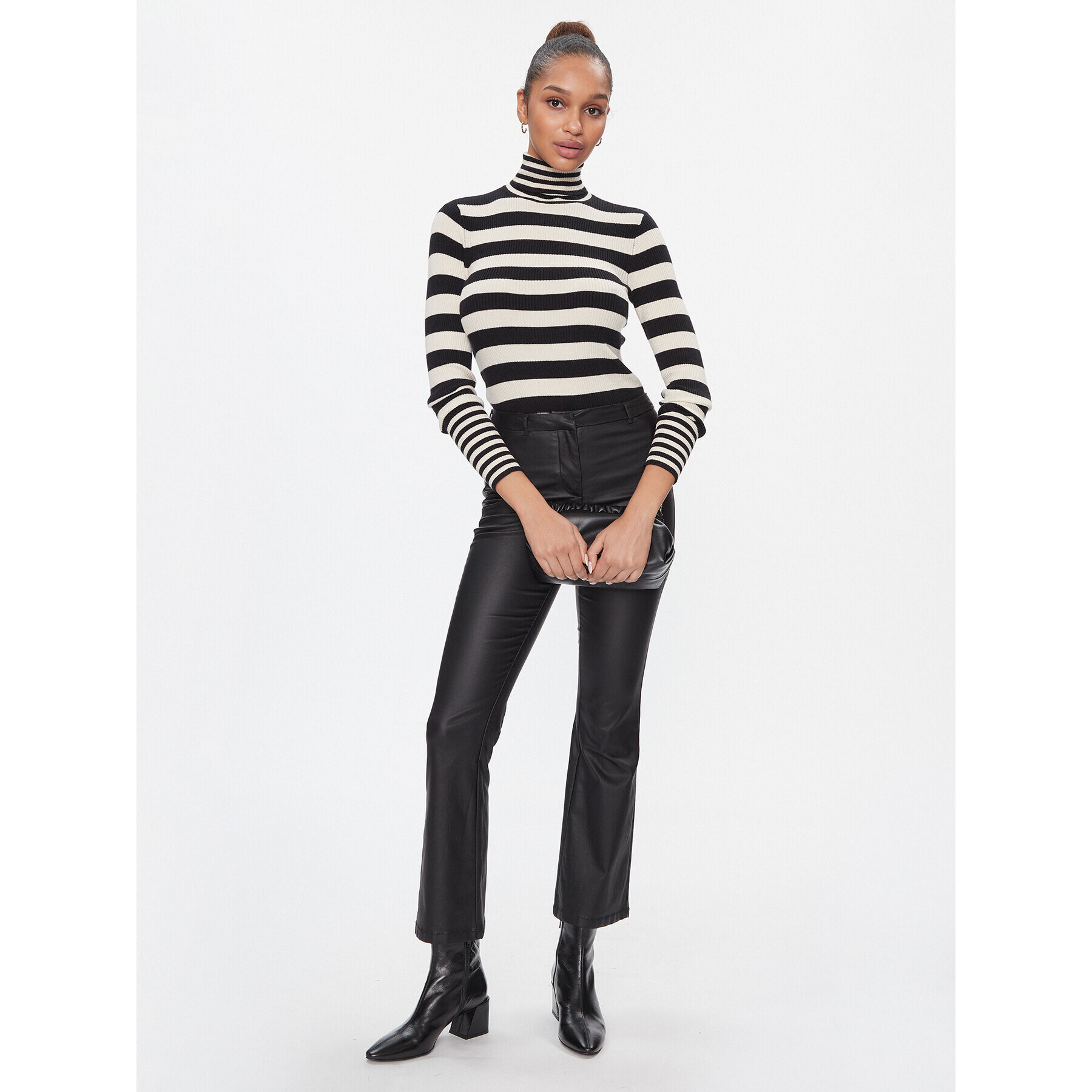 Vero Moda Поло 10290946 Черен Slim Fit - Pepit.bg