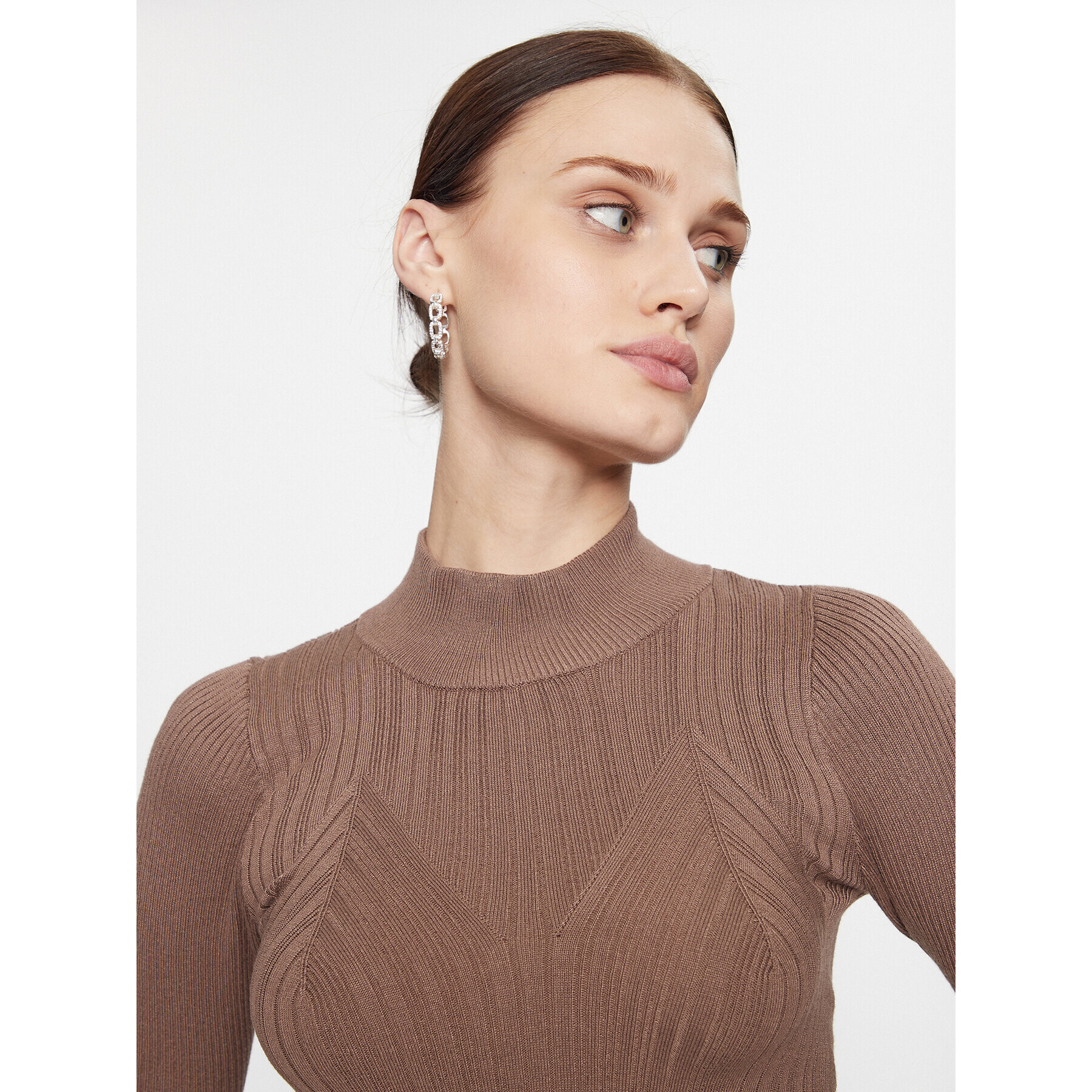 Vero Moda Поло 10293750 Кафяв Regular Fit - Pepit.bg