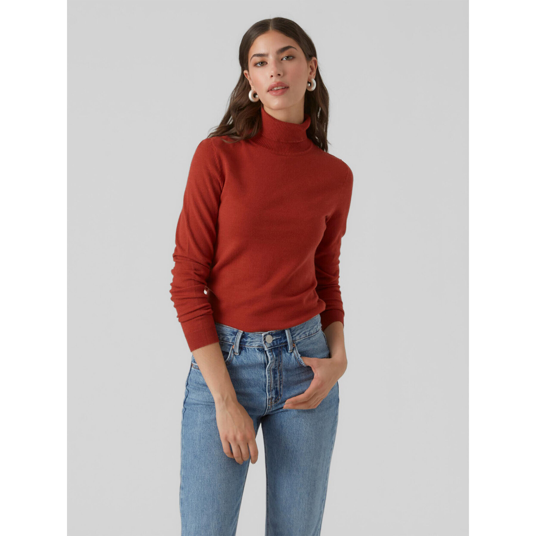 Vero Moda Поло 10296195 Червен Regular Fit - Pepit.bg