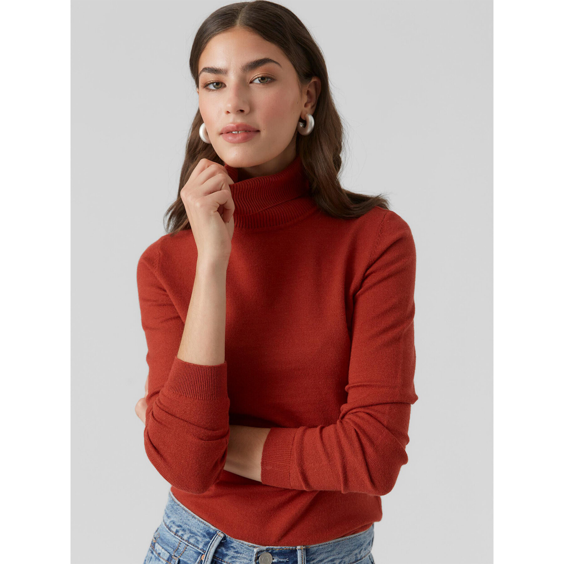 Vero Moda Поло 10296195 Червен Regular Fit - Pepit.bg