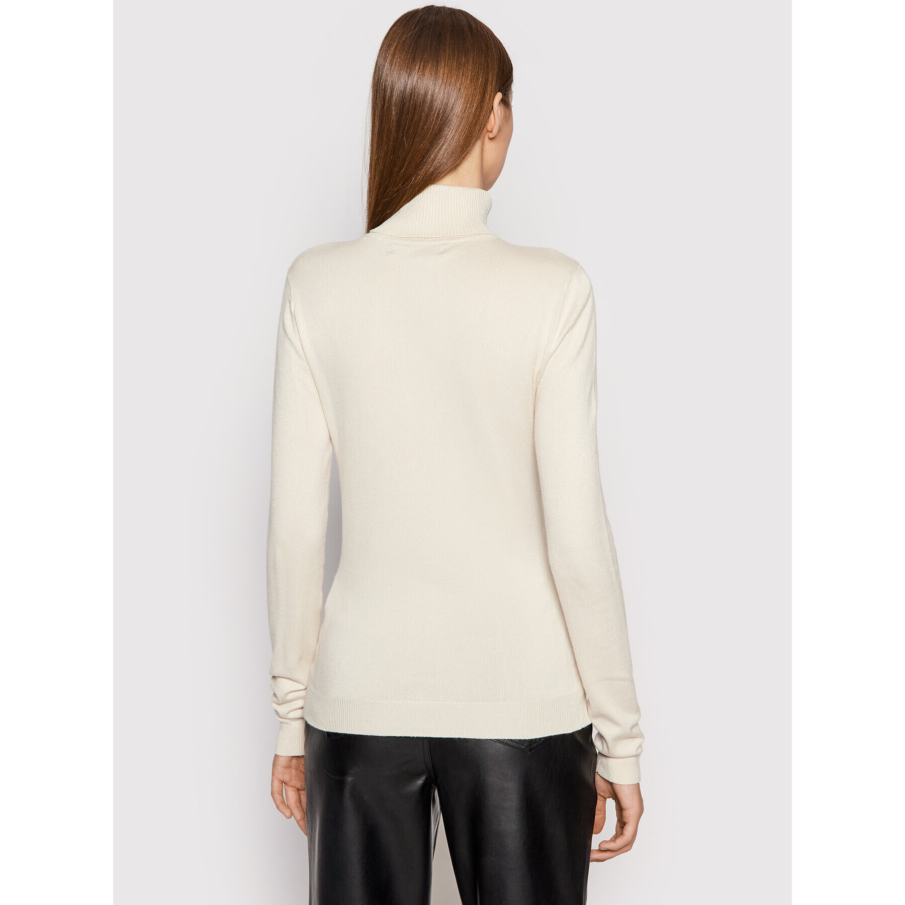Vero Moda Поло Glory 10231630 Екрю Slim Fit - Pepit.bg