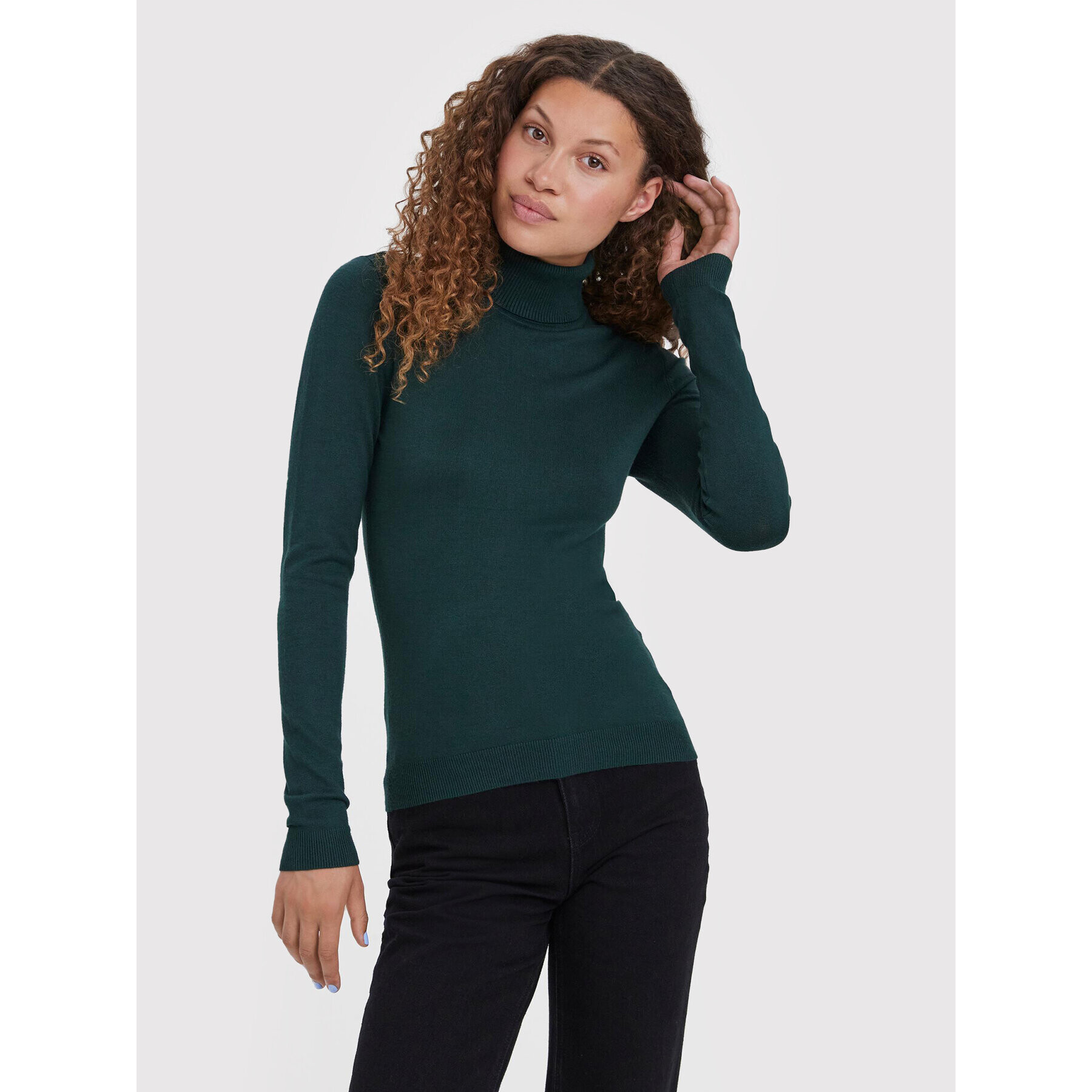Vero Moda Поло Glory 10231630 Зелен Slim Fit - Pepit.bg