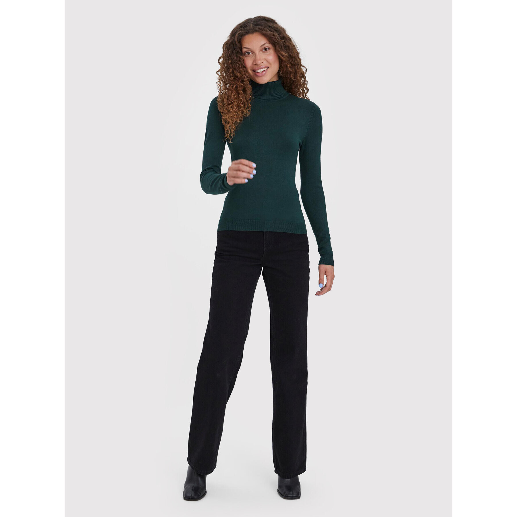 Vero Moda Поло Glory 10231630 Зелен Slim Fit - Pepit.bg