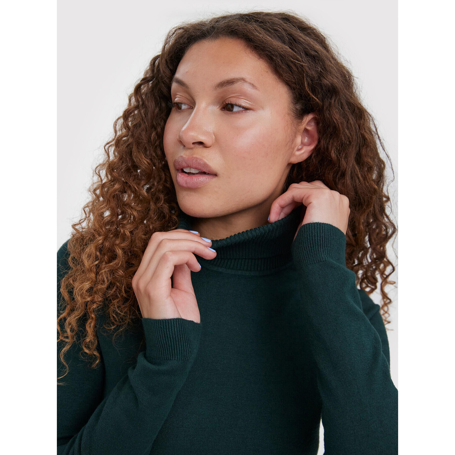Vero Moda Поло Glory 10231630 Зелен Slim Fit - Pepit.bg