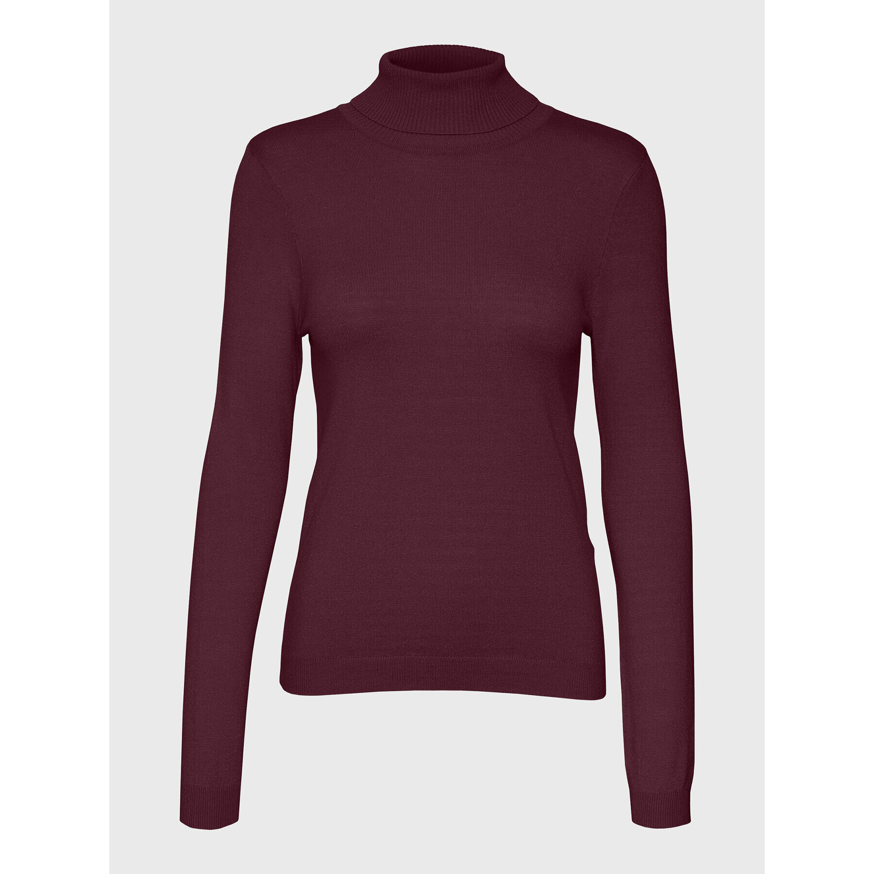 Vero Moda Поло Happiness 10238127 Бордо Regular Fit - Pepit.bg