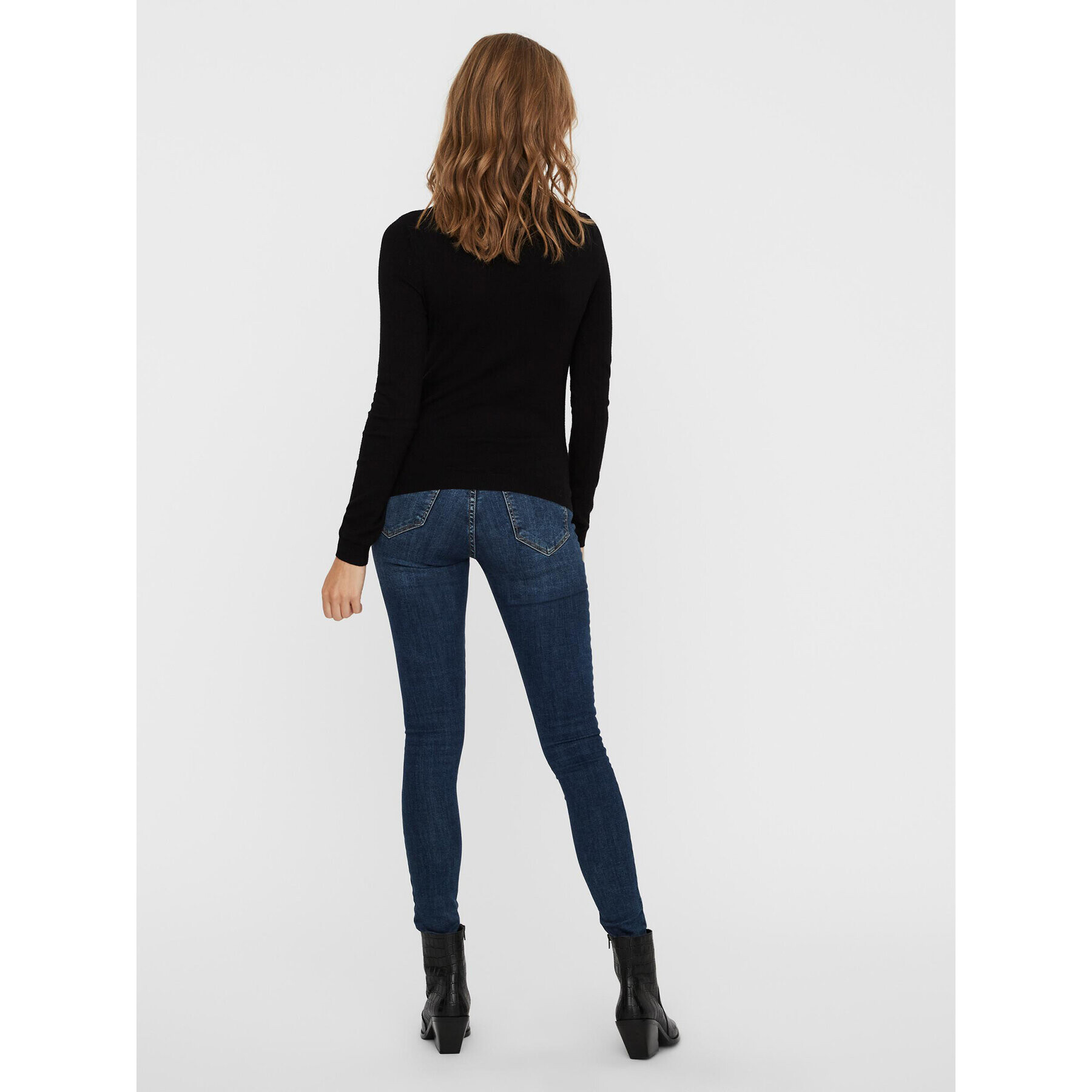 Vero Moda Поло Happiness 10238127 Черен Regular Fit - Pepit.bg