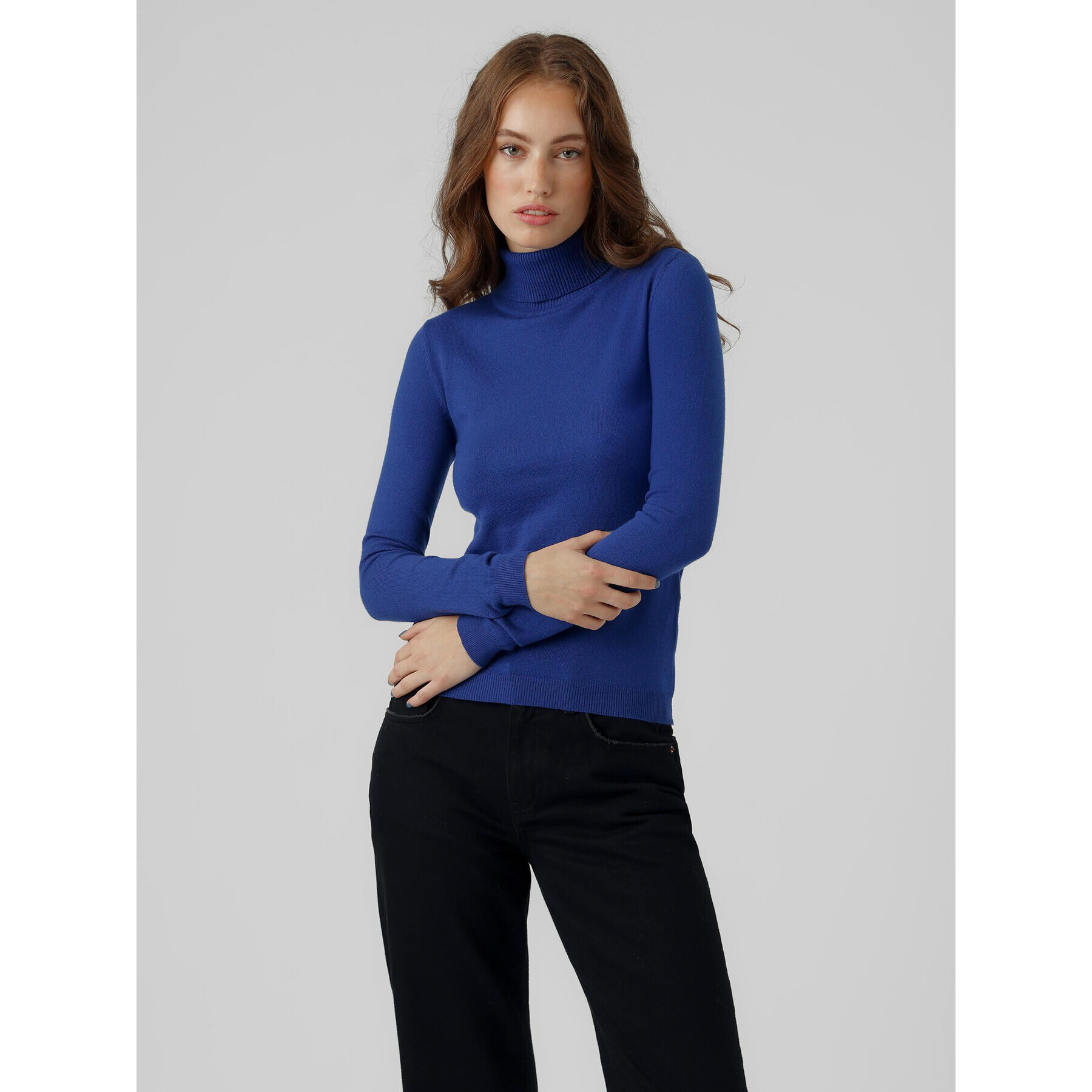 Vero Moda Поло Happiness 10238127 Син Regular Fit - Pepit.bg