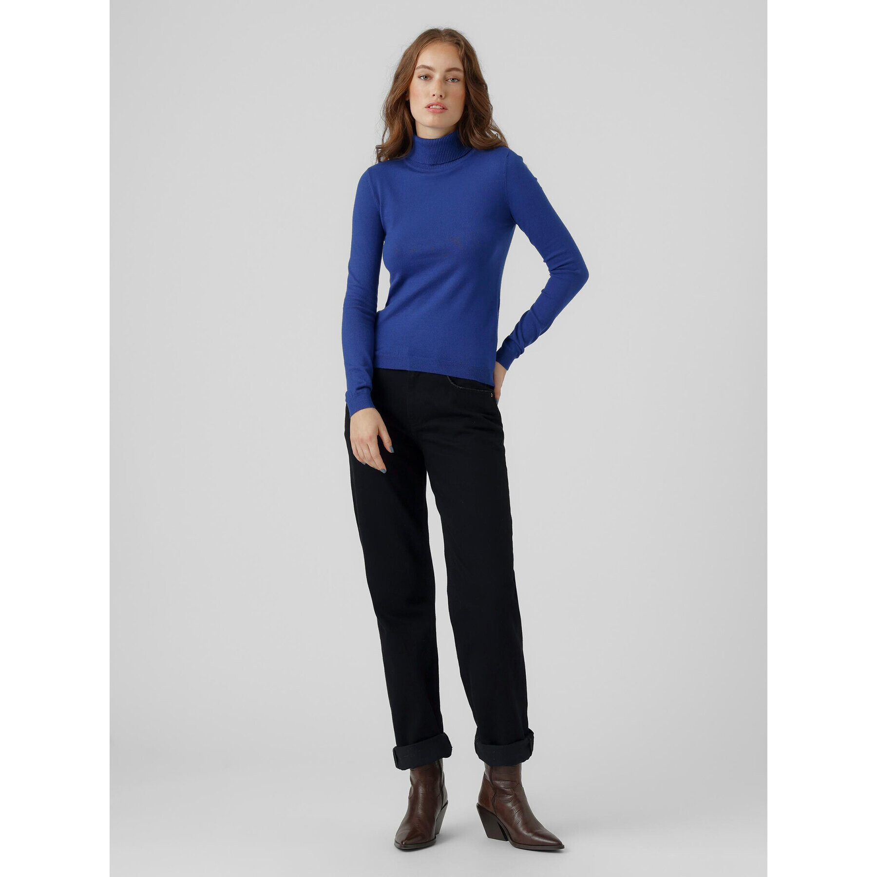 Vero Moda Поло Happiness 10238127 Син Regular Fit - Pepit.bg
