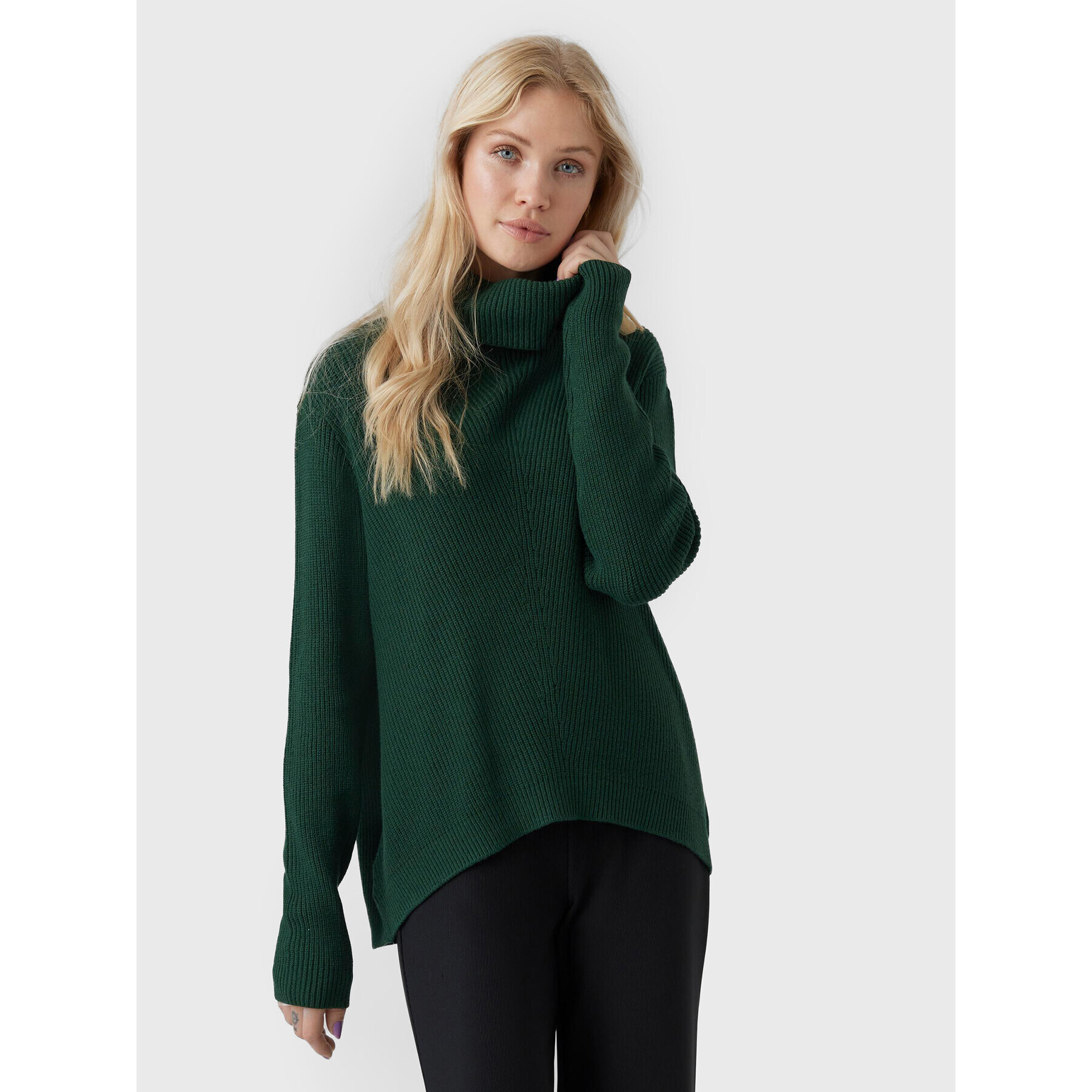 Vero Moda Поло Holly 10268920 Зелен Relaxed Fit - Pepit.bg