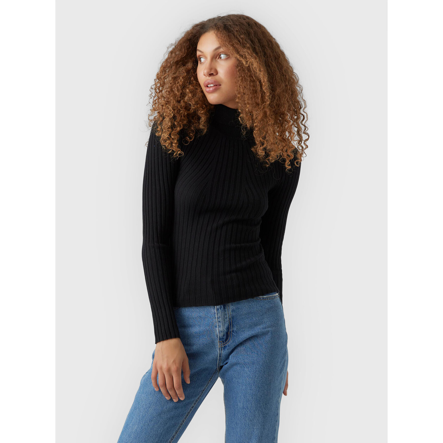 Vero Moda Поло Kiki 10272699 Черен Slim Fit - Pepit.bg