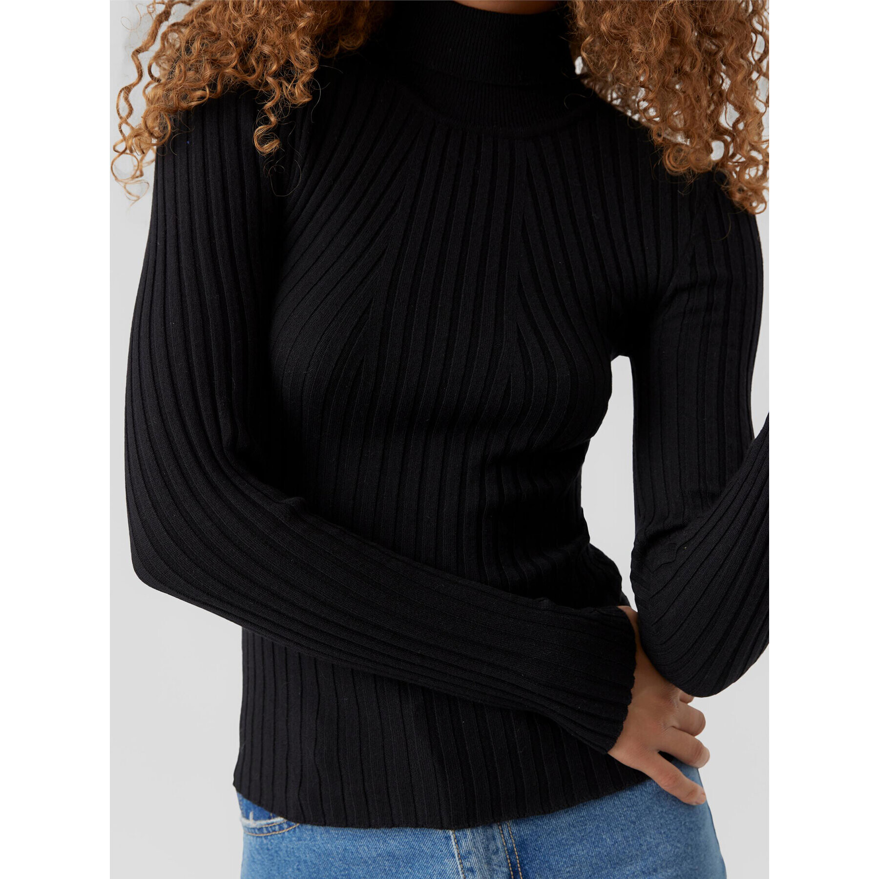 Vero Moda Поло Kiki 10272699 Черен Slim Fit - Pepit.bg