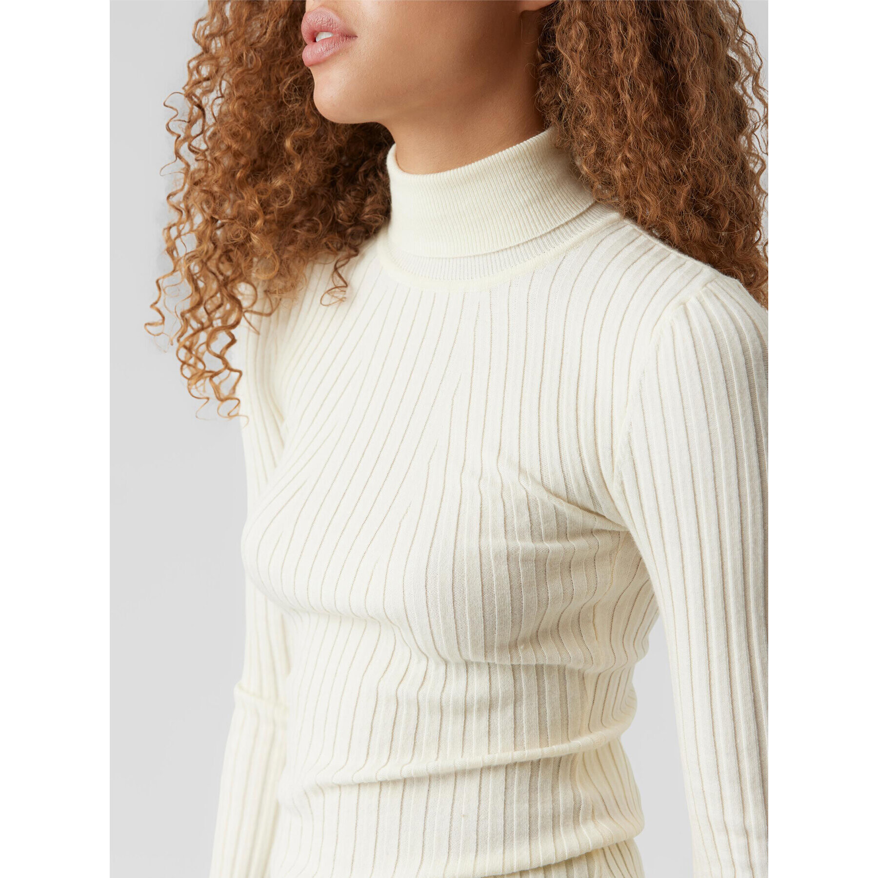 Vero Moda Поло Kiki 10272699 Екрю Slim Fit - Pepit.bg