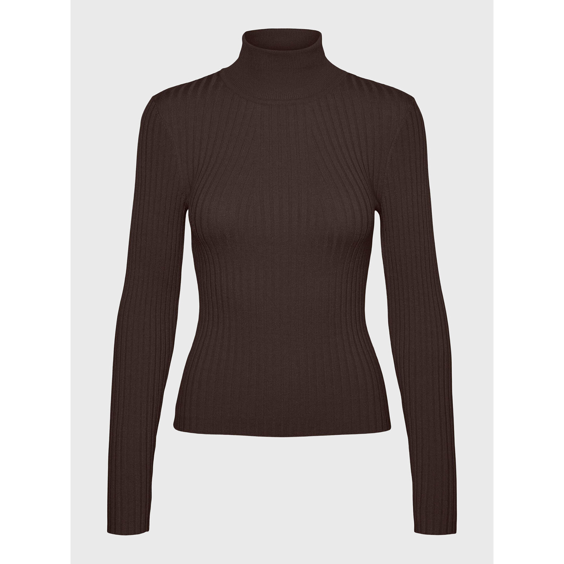 Vero Moda Поло Kiki 10272699 Кафяв Slim Fit - Pepit.bg
