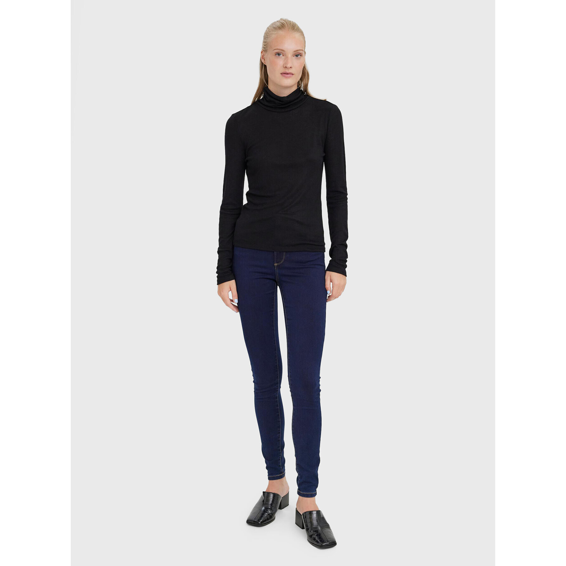 Vero Moda Поло Mella 10271620 Черен Regular Fit - Pepit.bg