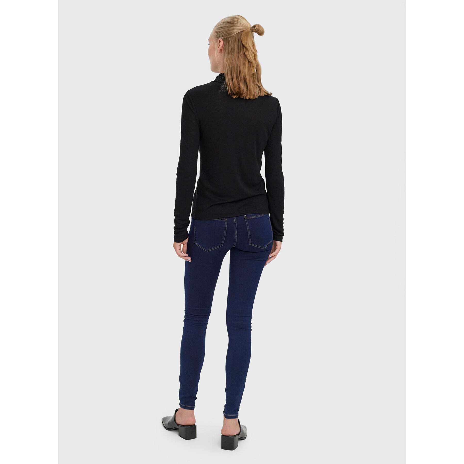Vero Moda Поло Mella 10271620 Черен Regular Fit - Pepit.bg
