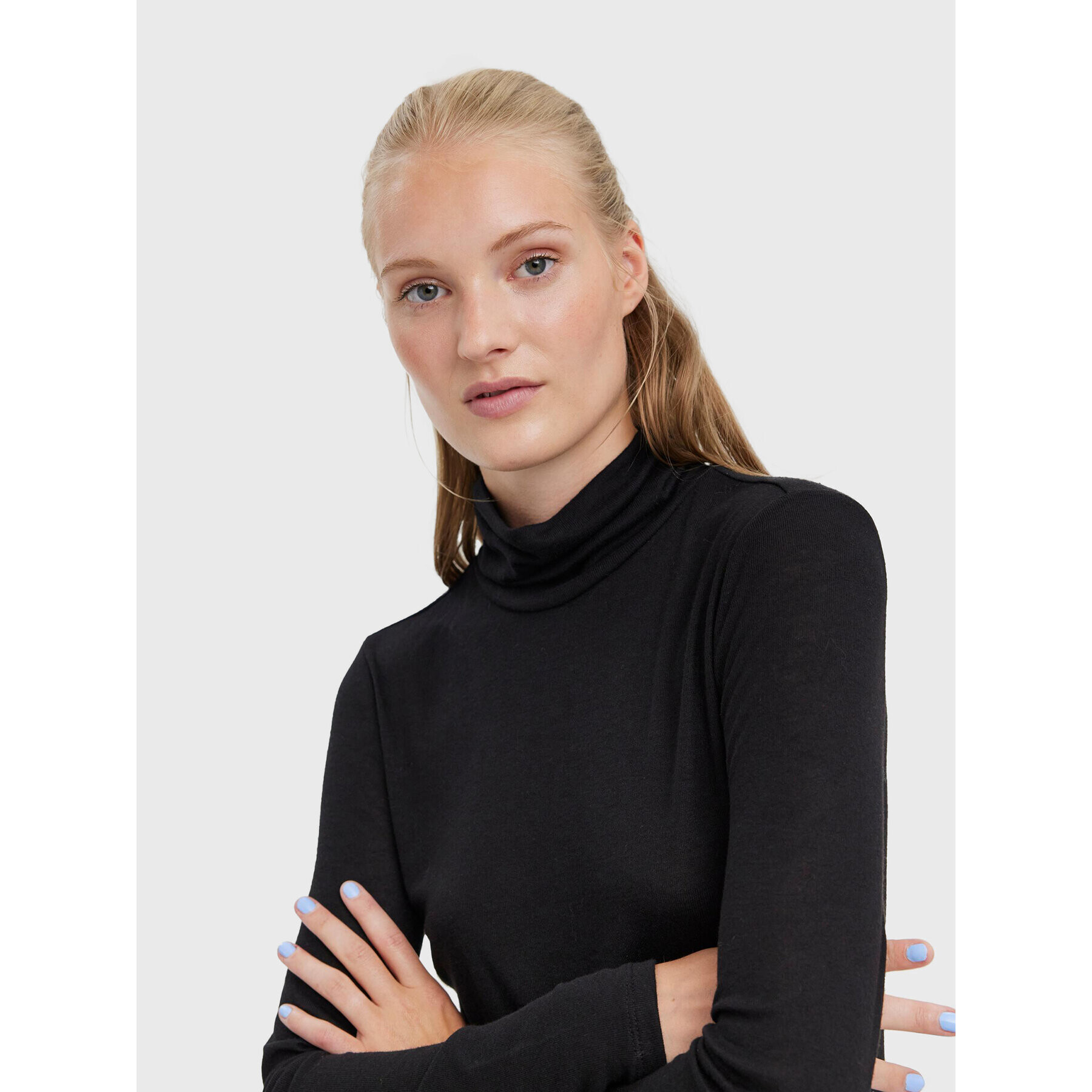 Vero Moda Поло Mella 10271620 Черен Regular Fit - Pepit.bg