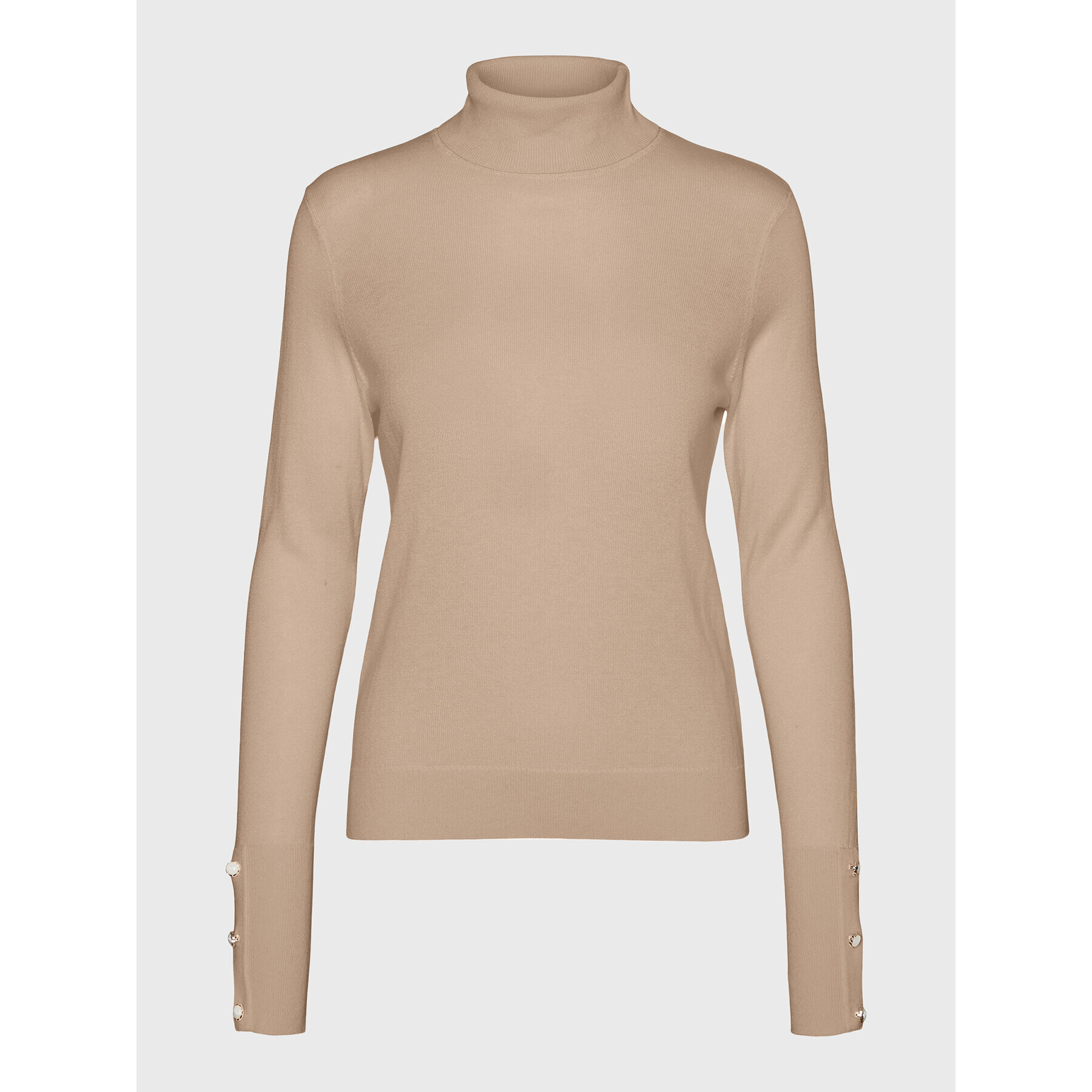 Vero Moda Поло New Milda 10268155 Бежов Regular Fit - Pepit.bg