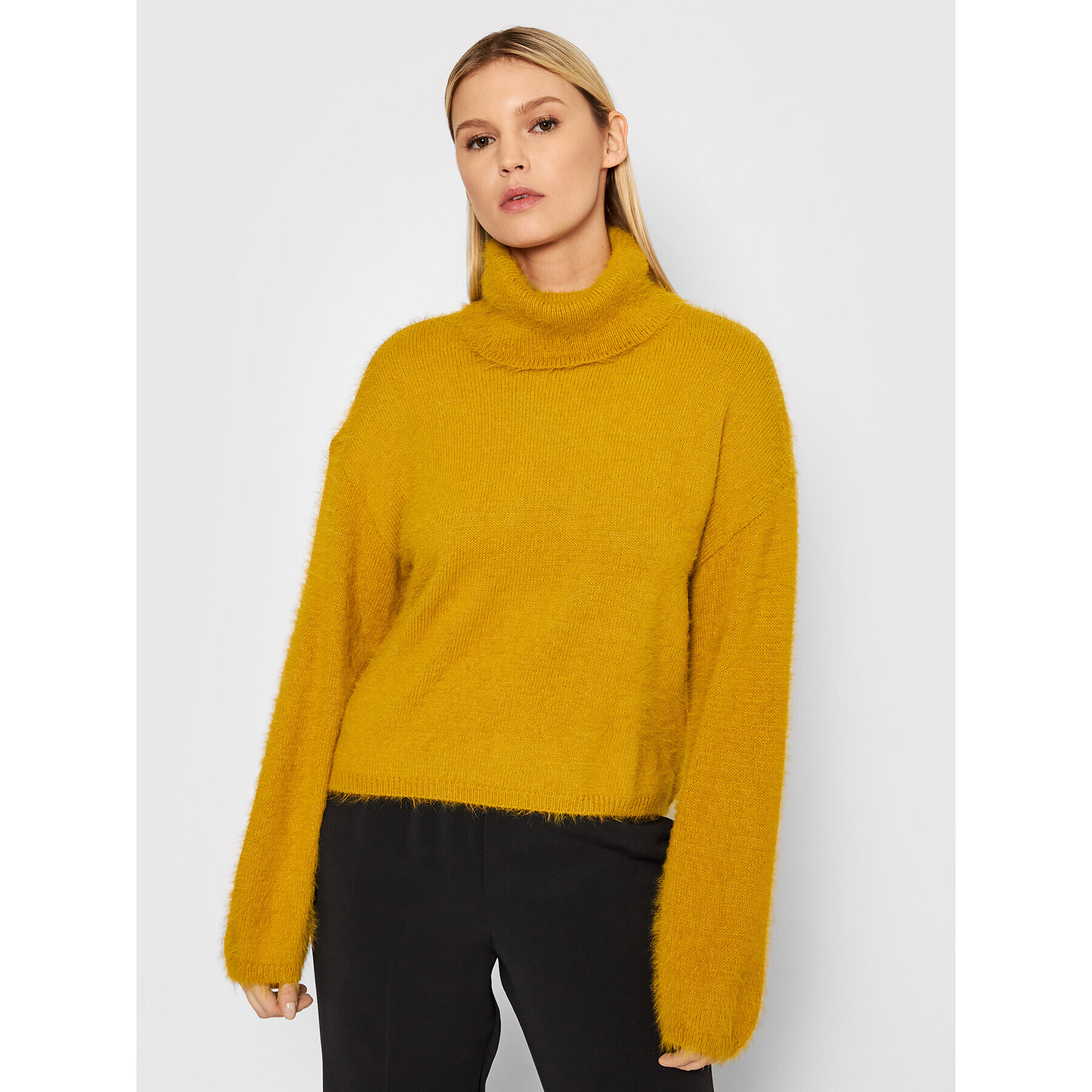 Vero Moda Поло Poilu 10248751 Жълт Relaxed Fit - Pepit.bg