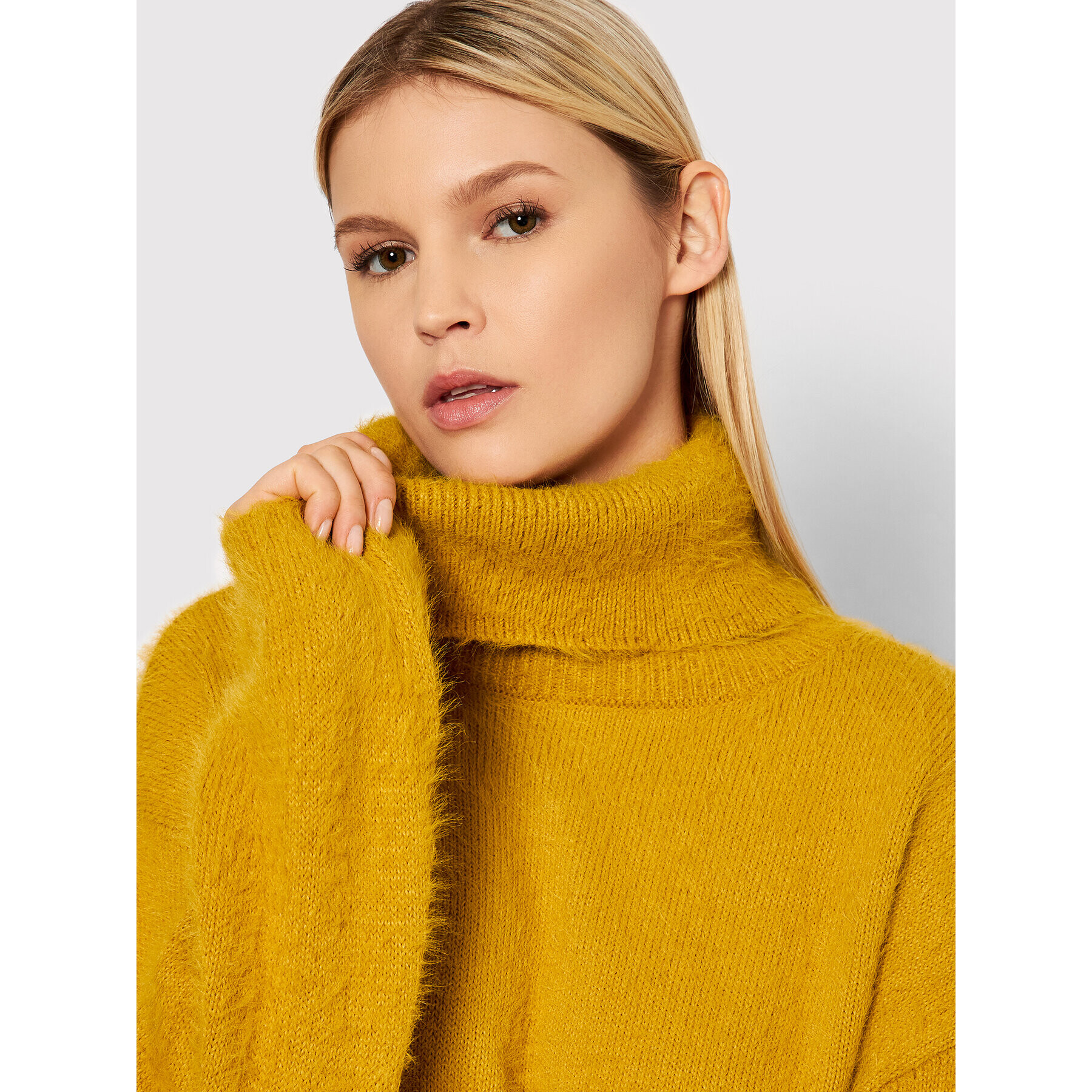 Vero Moda Поло Poilu 10248751 Жълт Relaxed Fit - Pepit.bg
