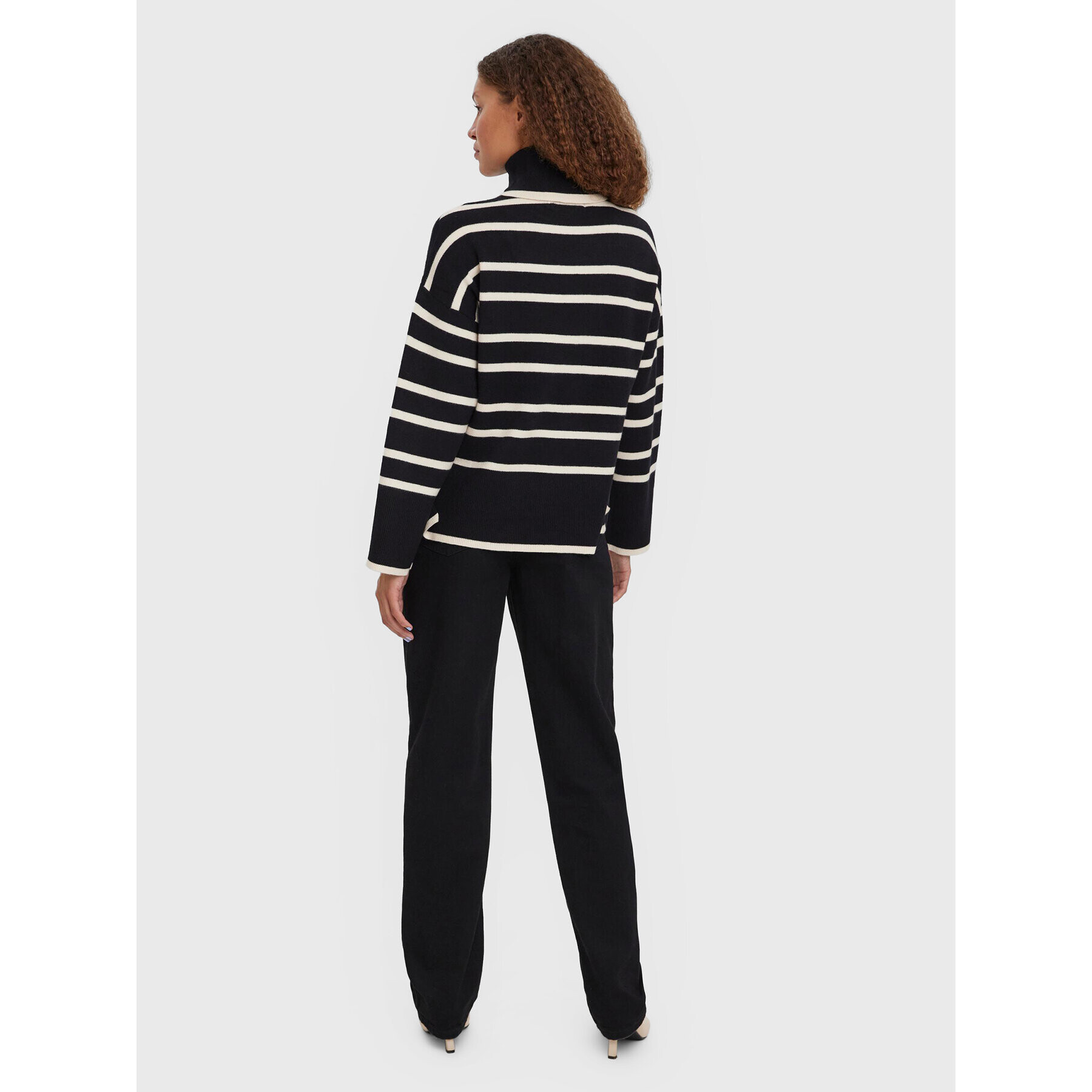 Vero Moda Поло Saba 10272469 Черен Relaxed Fit - Pepit.bg