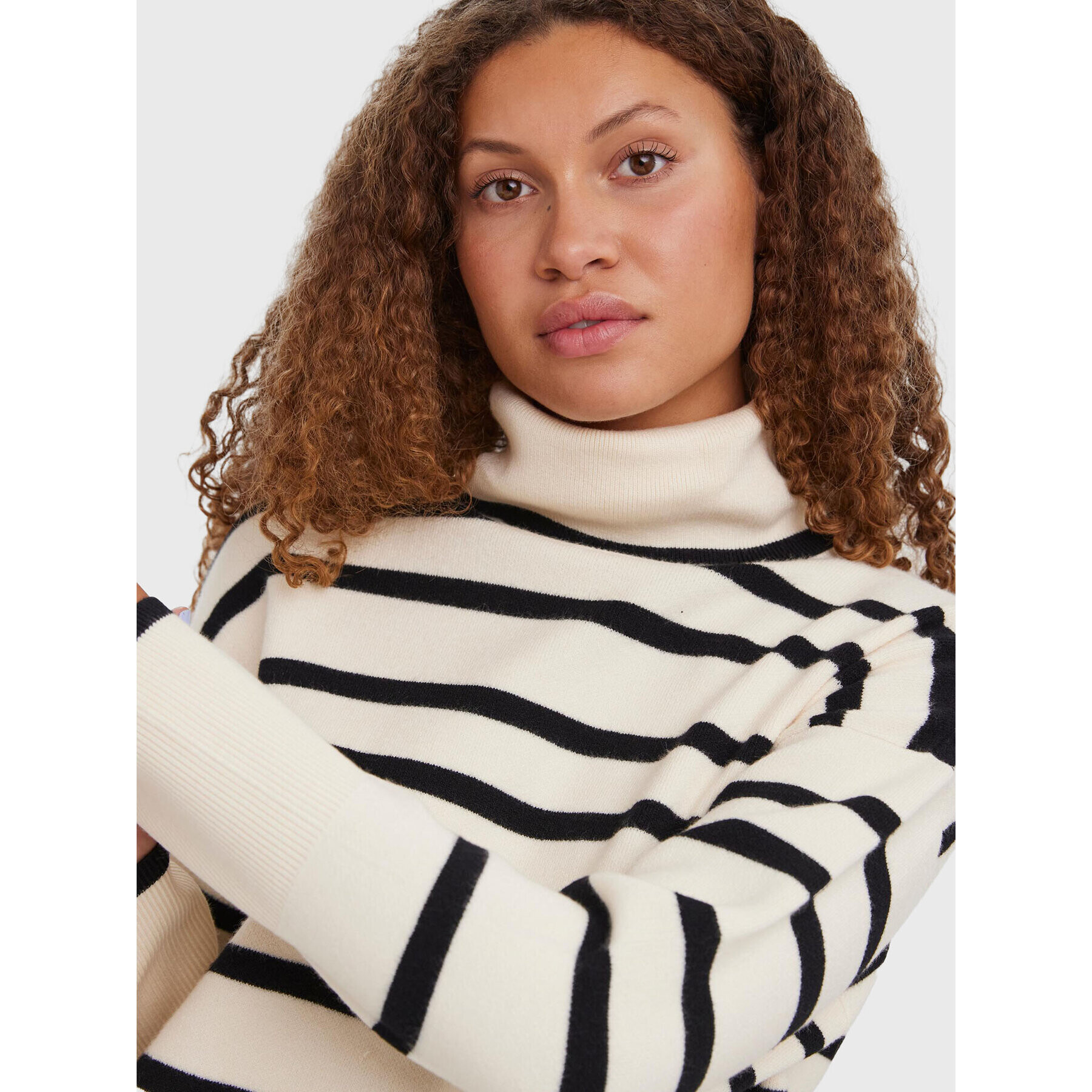Vero Moda Поло Saba 10272469 Екрю Regular Fit - Pepit.bg