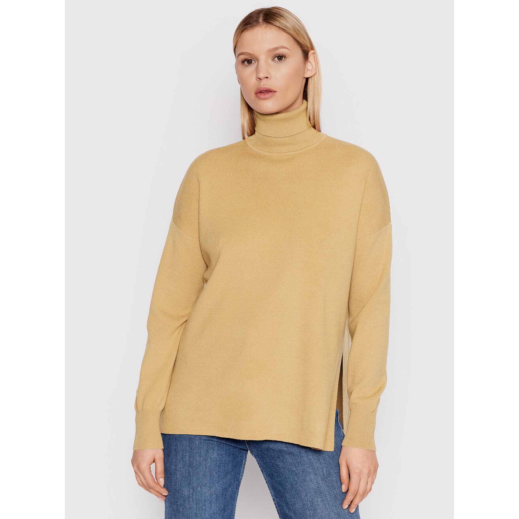 Vero Moda Поло Salma 10257352 Бежов Relaxed Fit - Pepit.bg