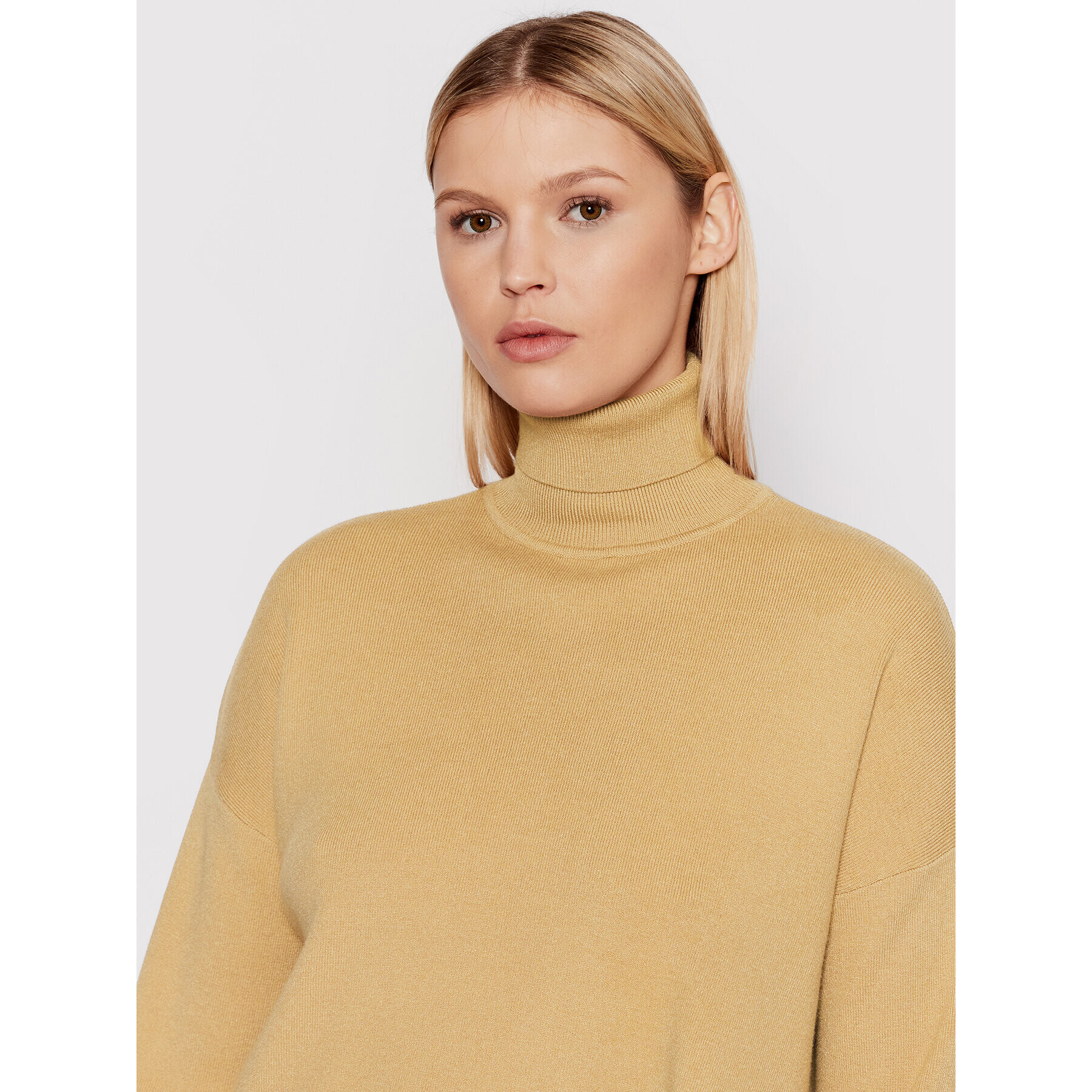 Vero Moda Поло Salma 10257352 Бежов Relaxed Fit - Pepit.bg