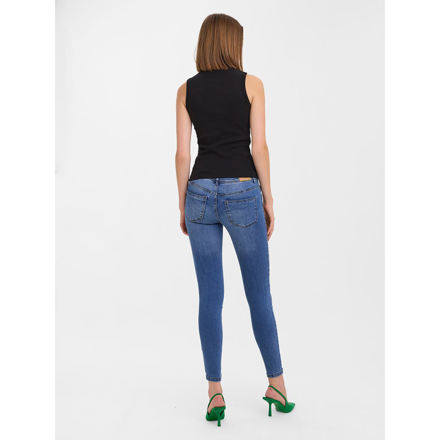 Vero Moda Поло Vita 10271194 Черен Slim Fit - Pepit.bg