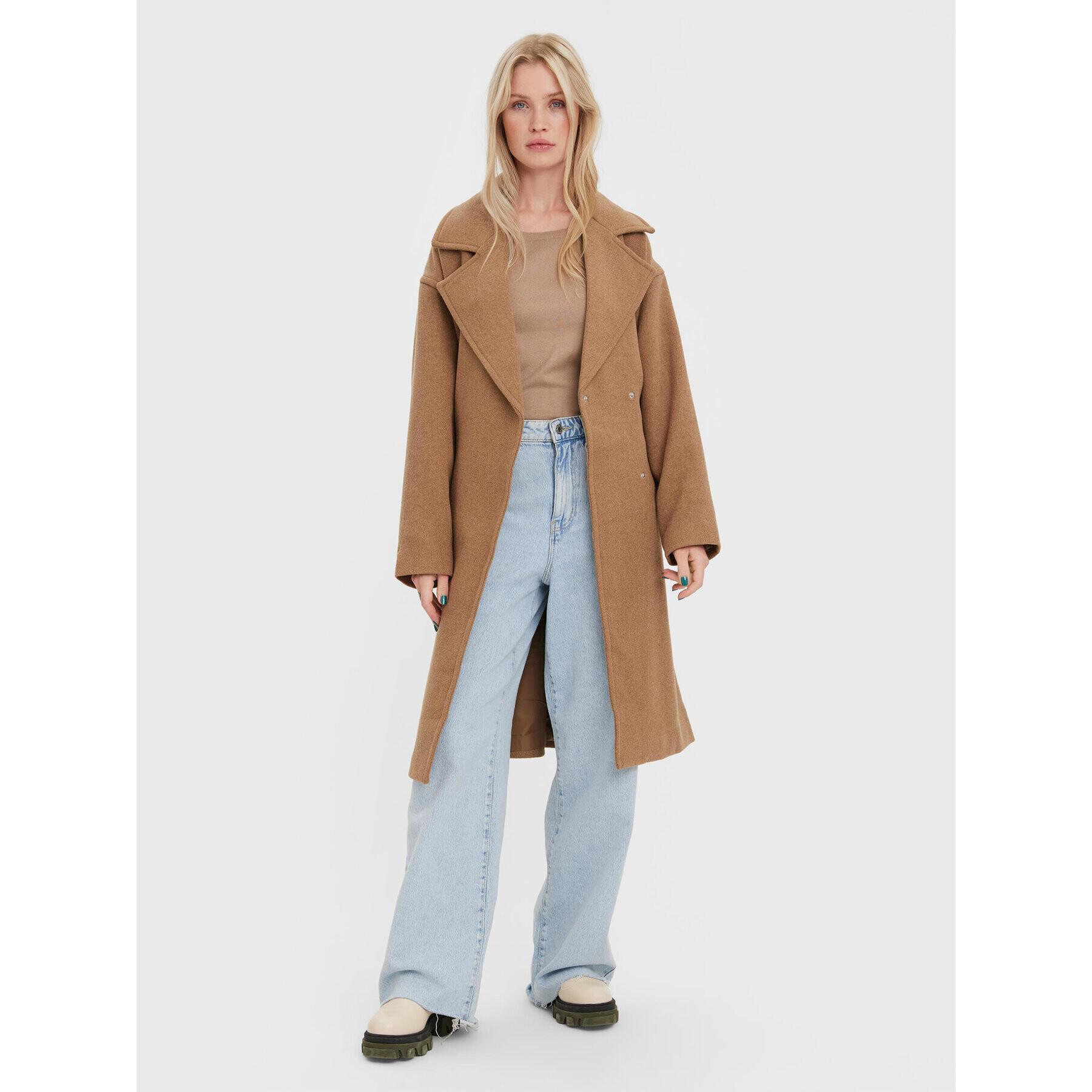 Vero Moda Преходно палто Edna 10267445 Кафяв Regular Fit - Pepit.bg