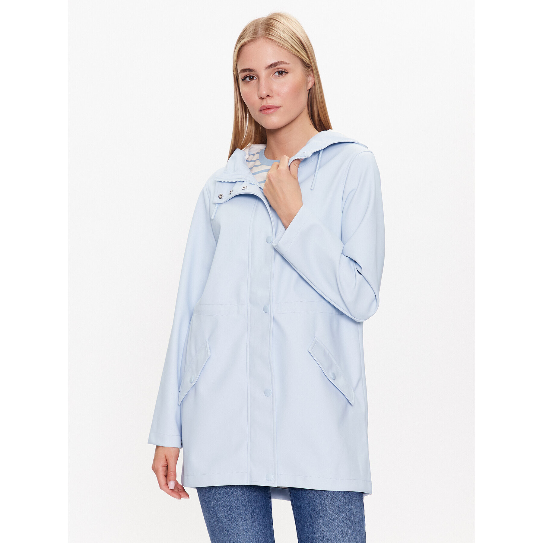 Vero Moda Яке от имитация на кожа Malou 10266982 Син Regular Fit - Pepit.bg