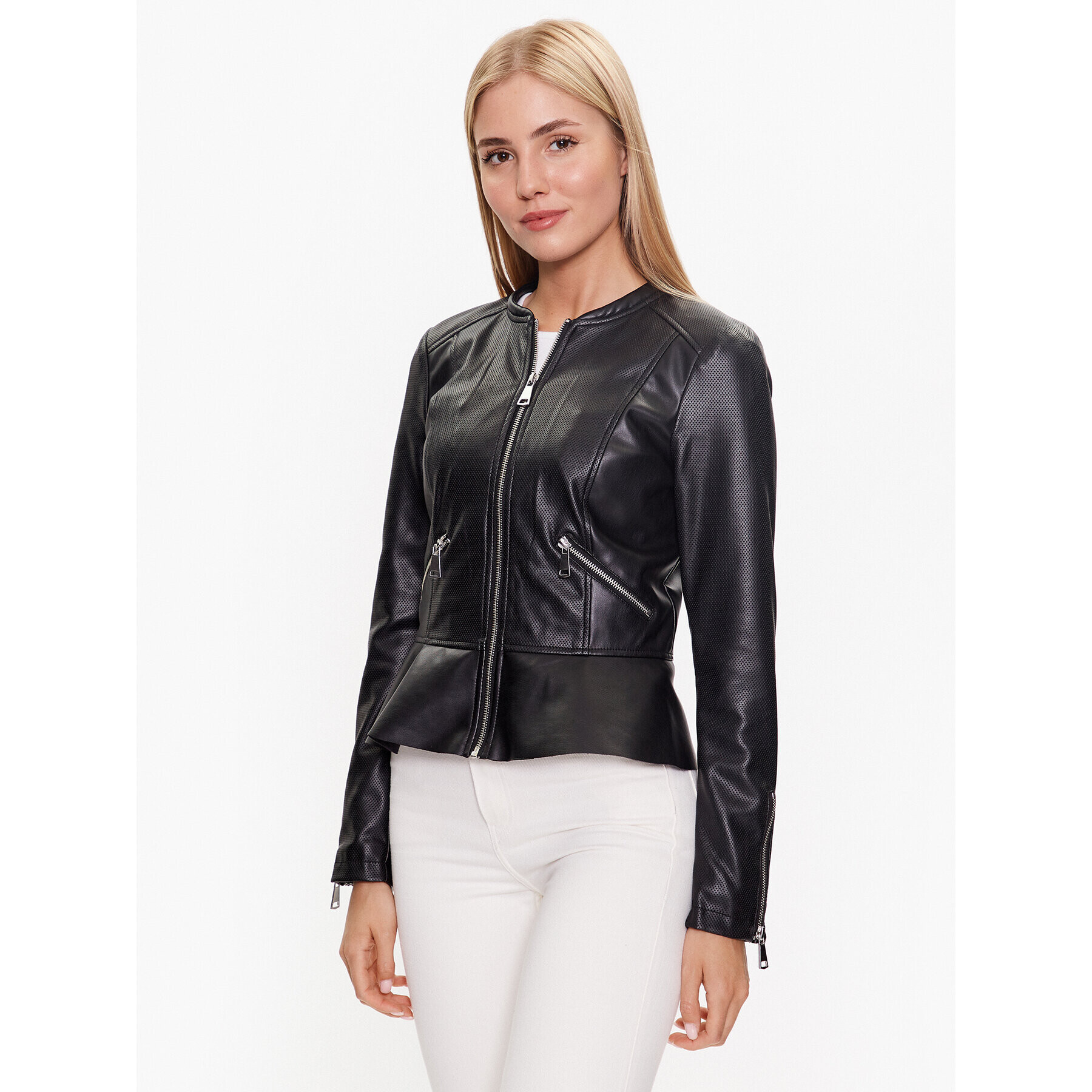 Vero Moda Яке от имитация на кожа Avery Ally 10286341 Черен Regular Fit - Pepit.bg
