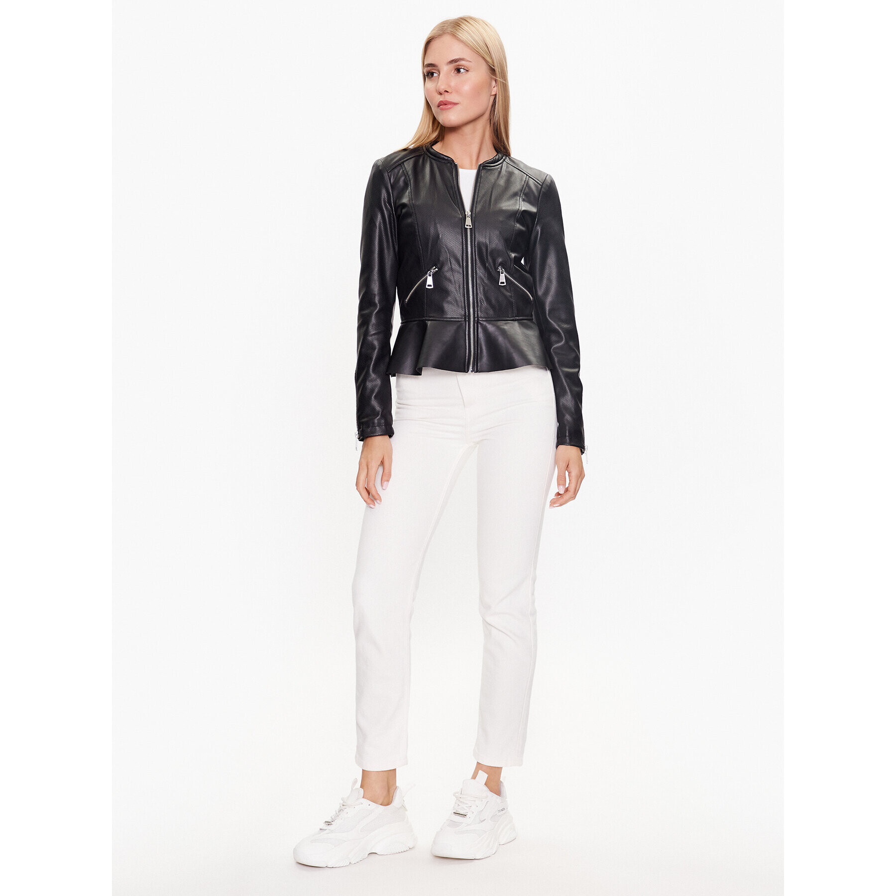 Vero Moda Яке от имитация на кожа Avery Ally 10286341 Черен Regular Fit - Pepit.bg