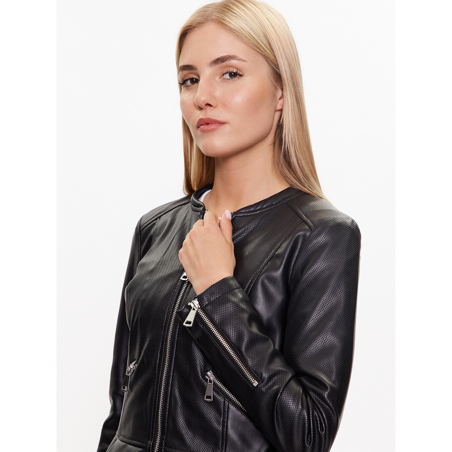 Vero Moda Яке от имитация на кожа Avery Ally 10286341 Черен Regular Fit - Pepit.bg