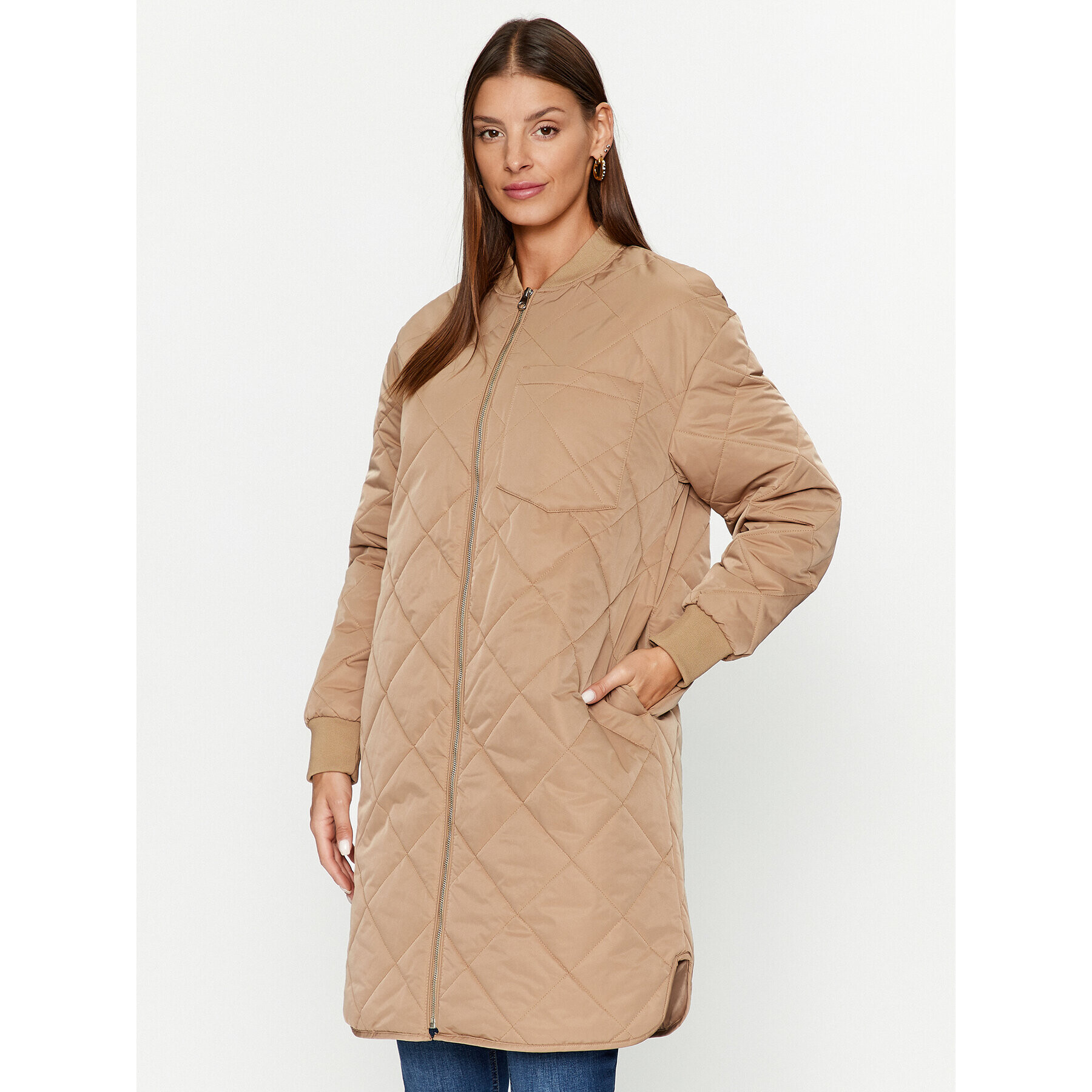 Vero Moda Преходно яке 10296635 Кафяв Regular Fit - Pepit.bg