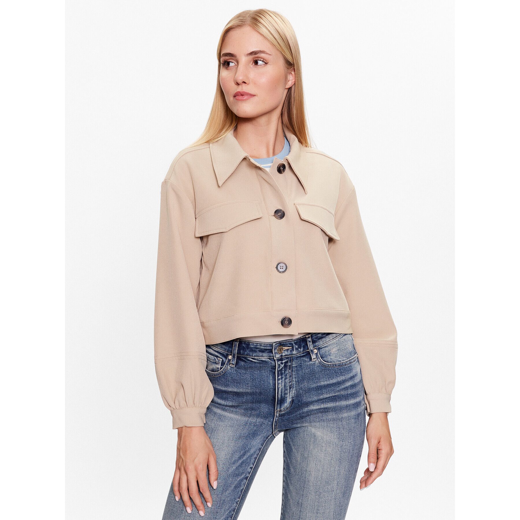 Vero Moda Преходно яке Dixie 10283658 Бежов Relaxed Fit - Pepit.bg