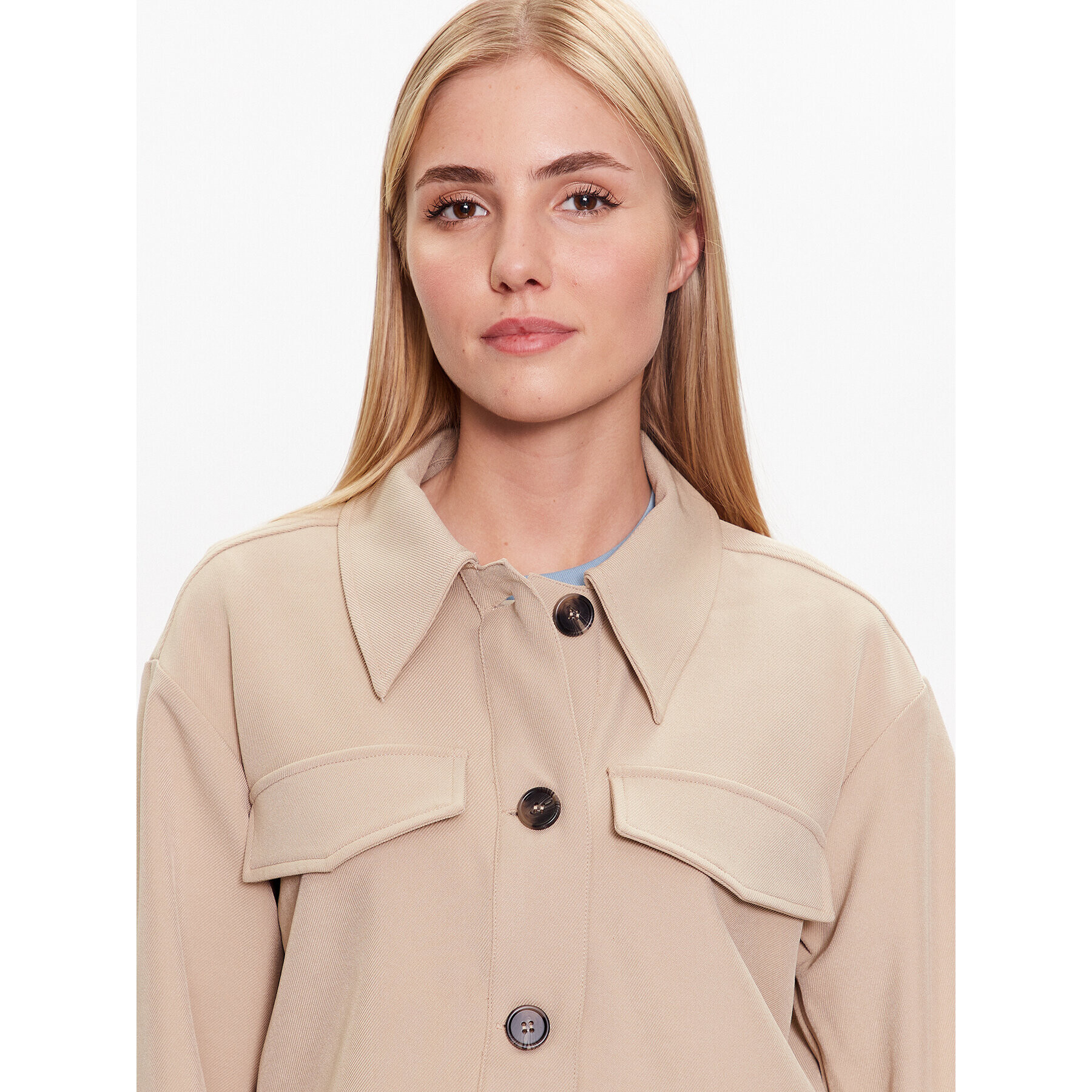 Vero Moda Преходно яке Dixie 10283658 Бежов Relaxed Fit - Pepit.bg