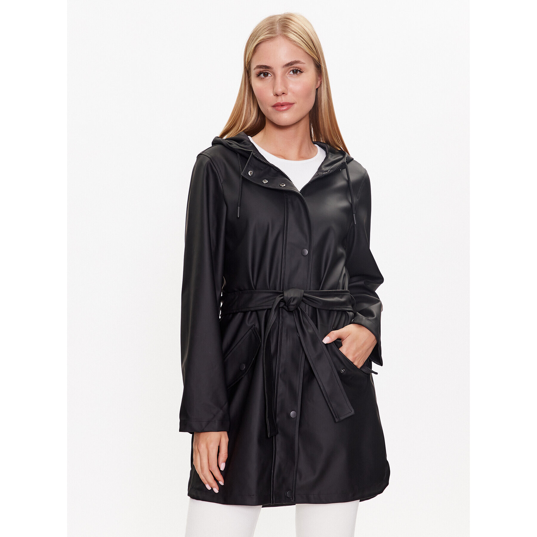 Vero Moda Яке от имитация на кожа Maloumie 10277771 Черен Regular Fit - Pepit.bg