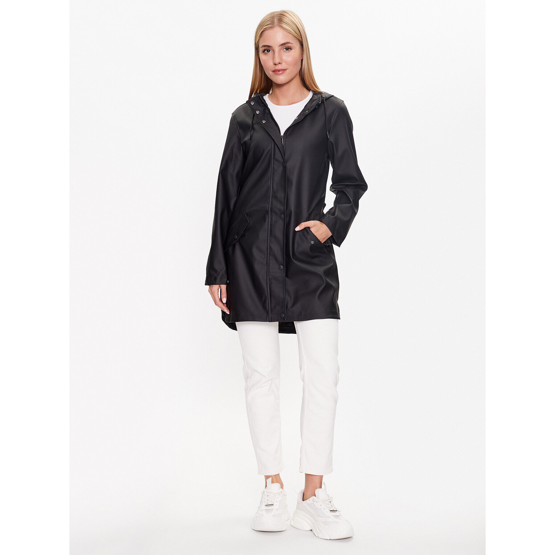 Vero Moda Яке от имитация на кожа Maloumie 10277771 Черен Regular Fit - Pepit.bg