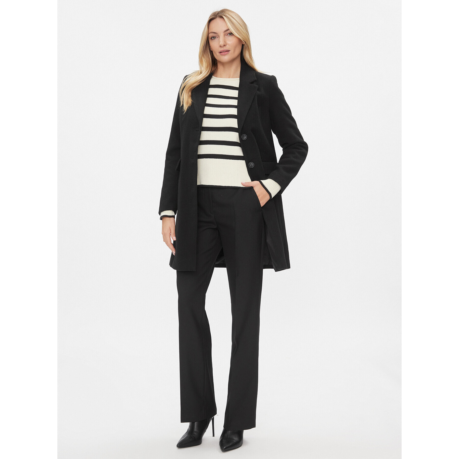 Vero Moda Преходно палто 10288831 Черен Regular Fit - Pepit.bg