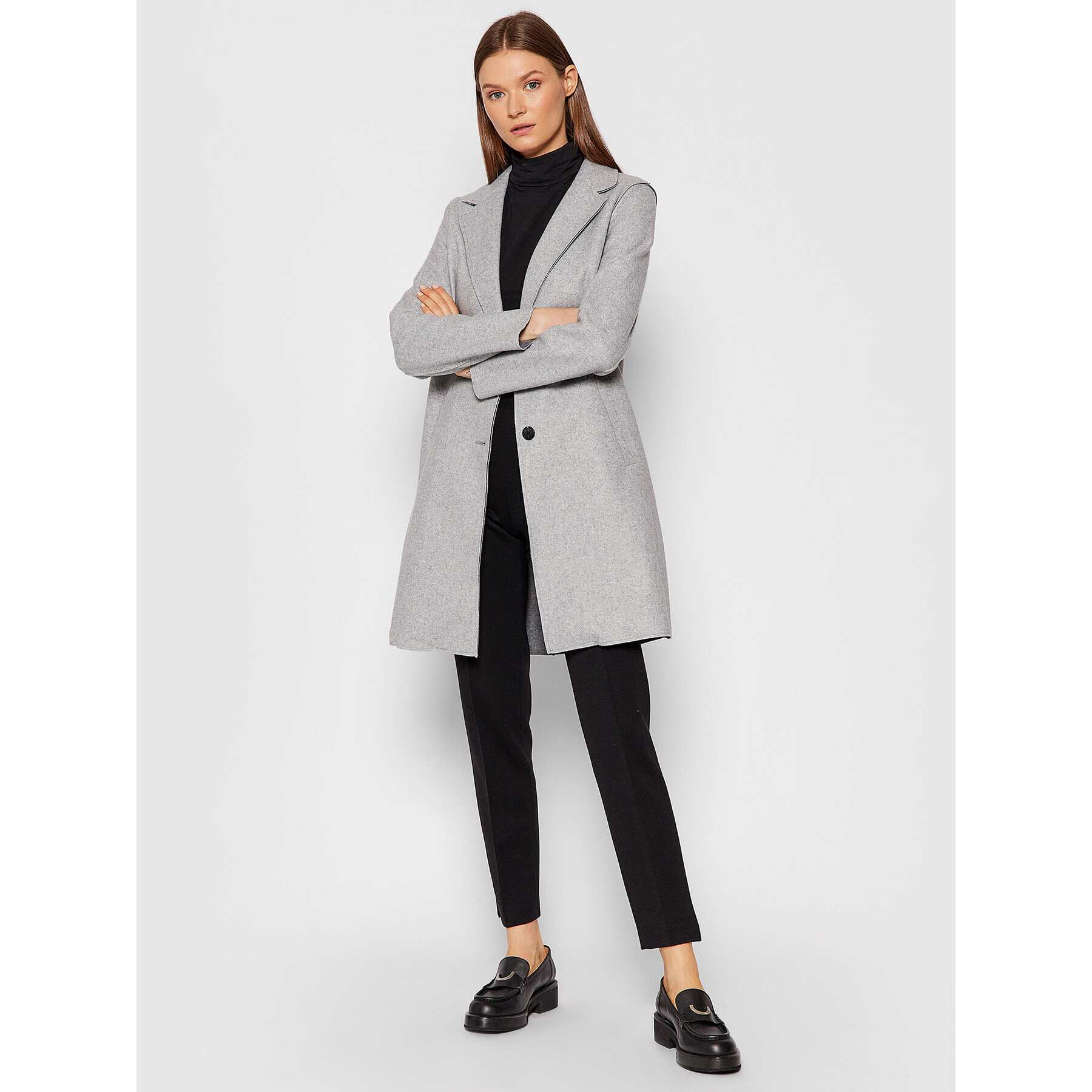 Vero Moda Преходно палто Paula 0248801 Сив Regular Fit - Pepit.bg